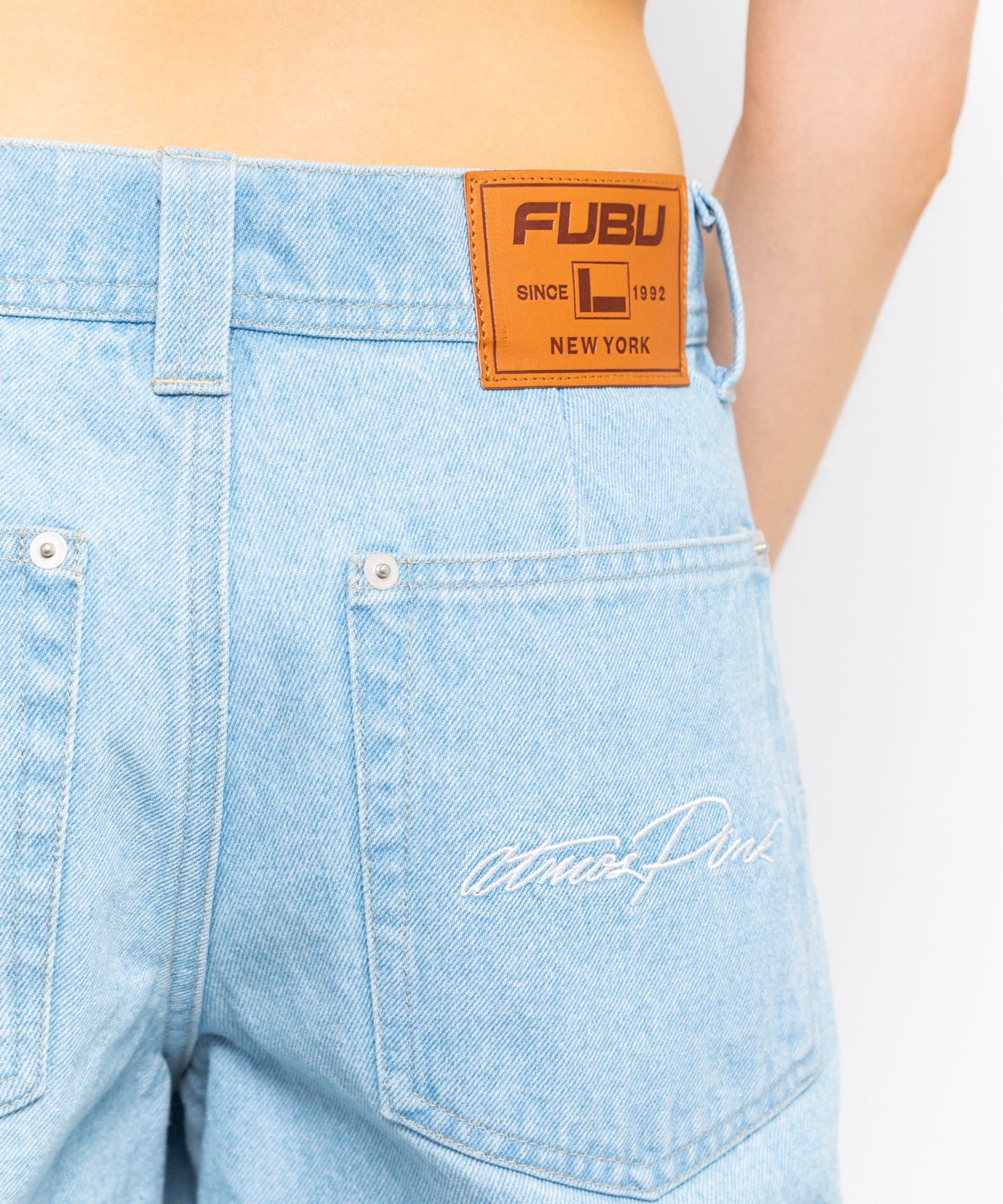 FUBU×atmos pink Denim Half Pants【24SS-FBPT03】