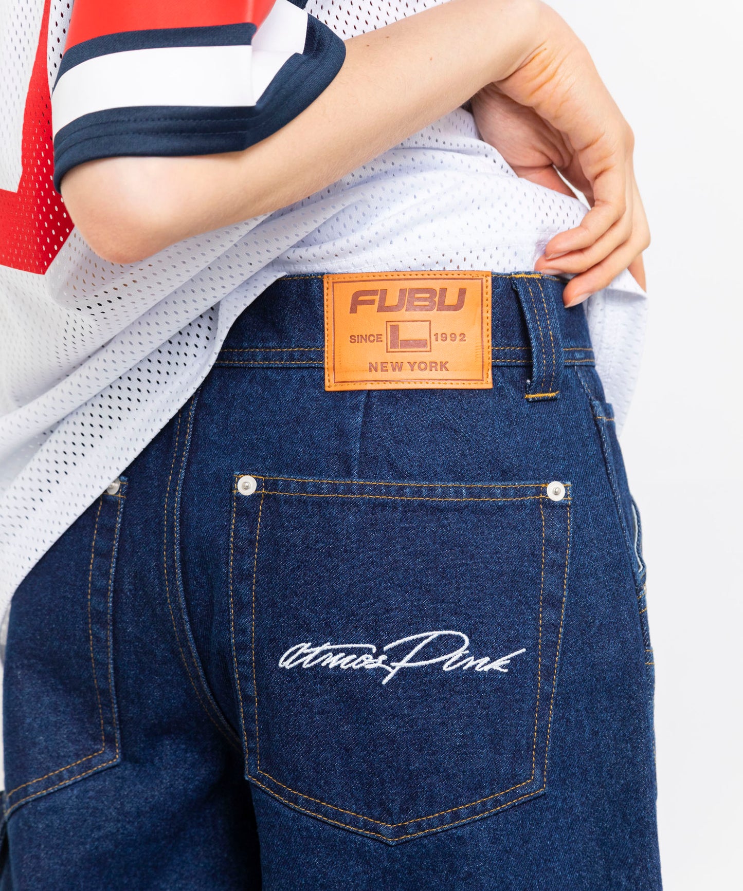 FUBU×atmos pink Denim Half Pants【24SS-FBPT03】