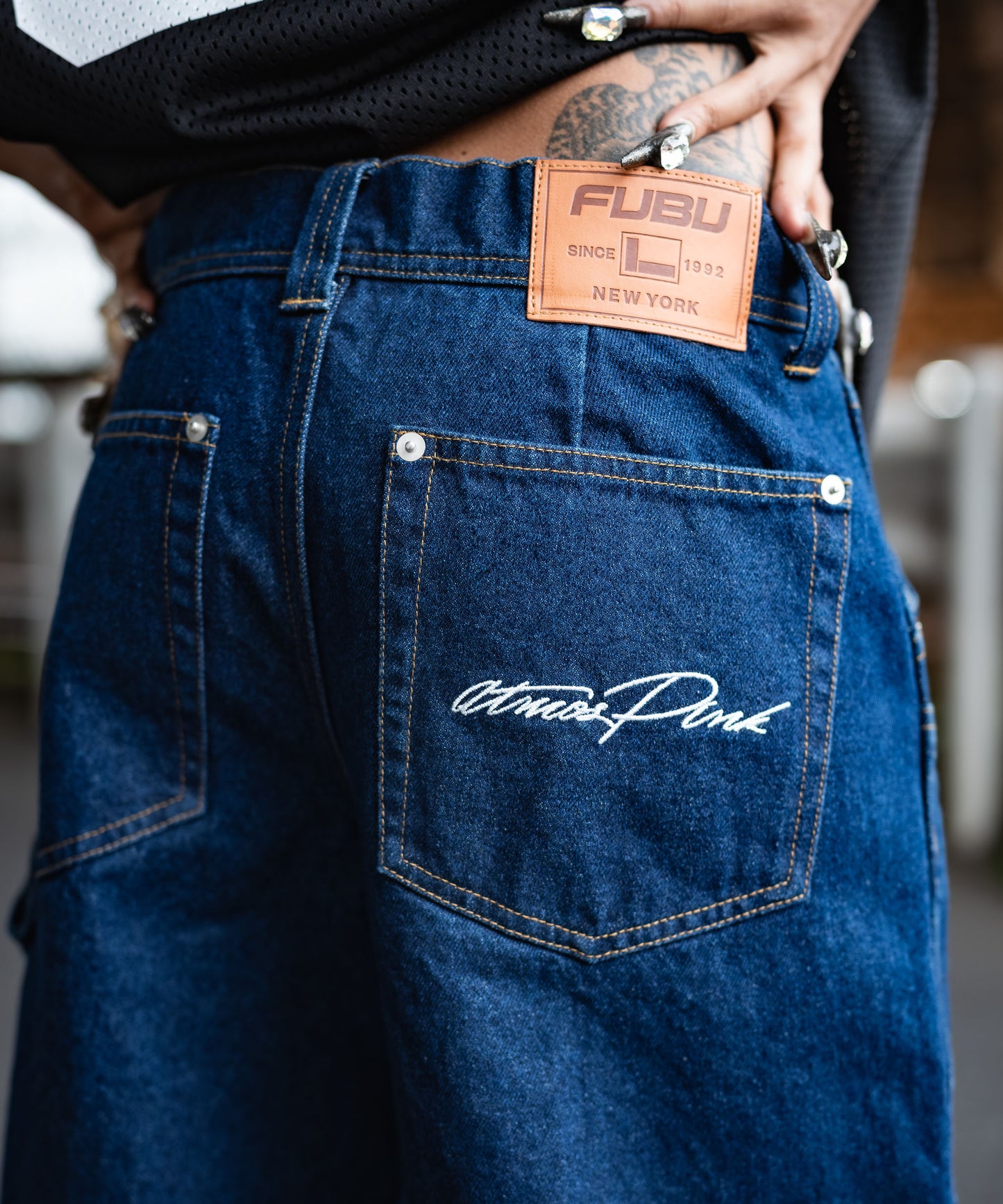 FUBU×atmos pink Denim Half Pants【24SS-FBPT03】