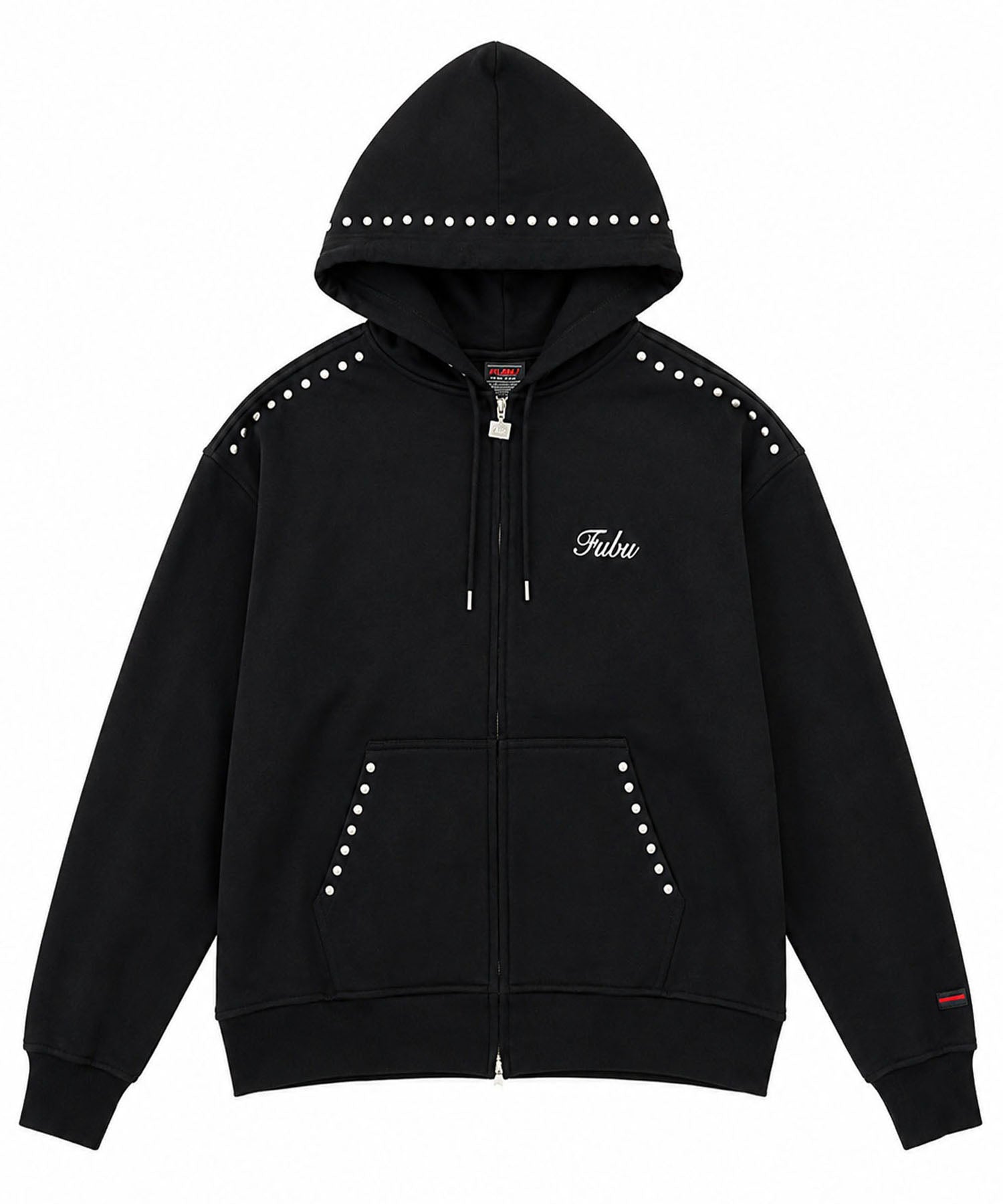 STUDS ZIP HOODIE/スタッズジップフーディー【FAM-62706】｜FUBU(フブ