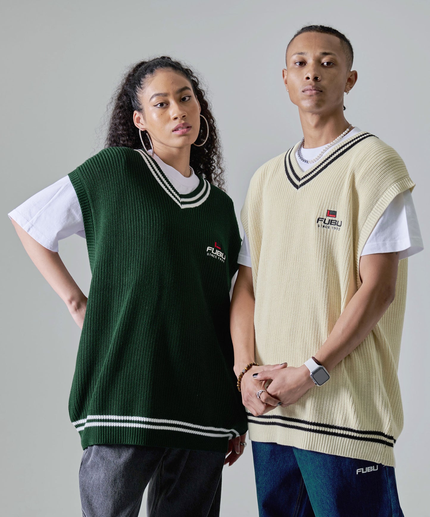KNIT VEST/ニットベスト【FAM-41702】