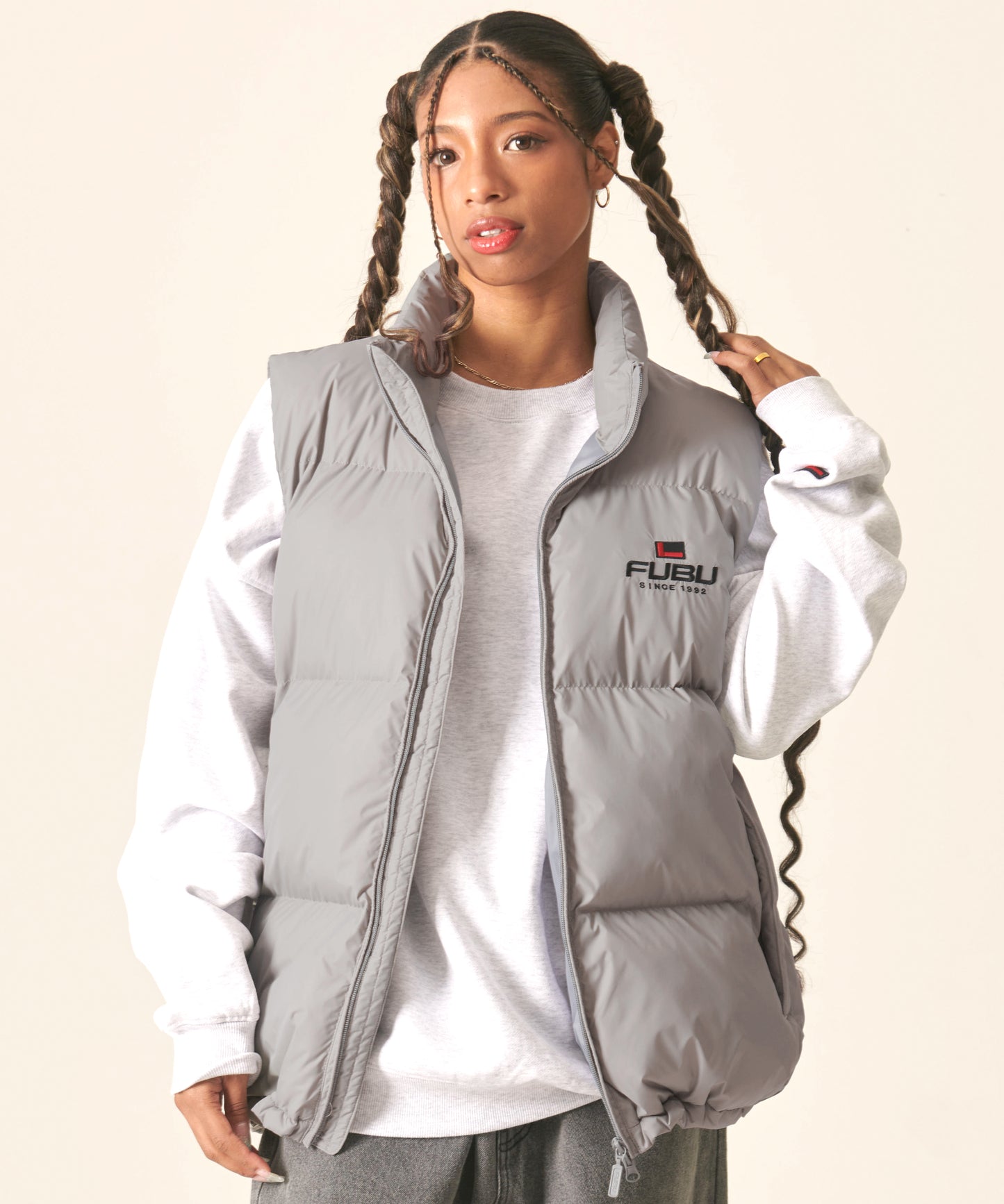 NYLON PUFFER VEST/ナイロンパファーベスト【FAM-42301】