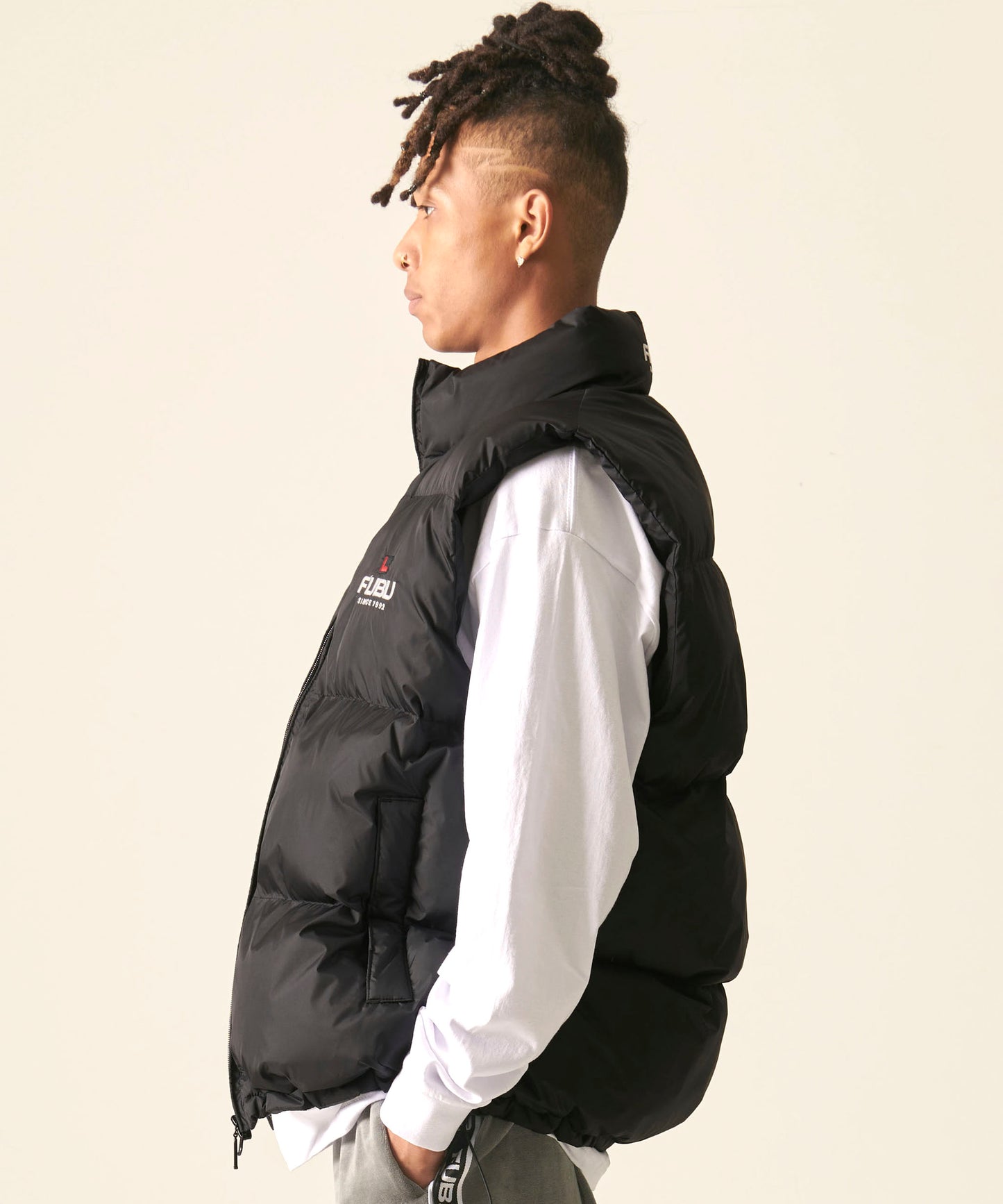 NYLON PUFFER VEST/ナイロンパファーベスト【FAM-42301】