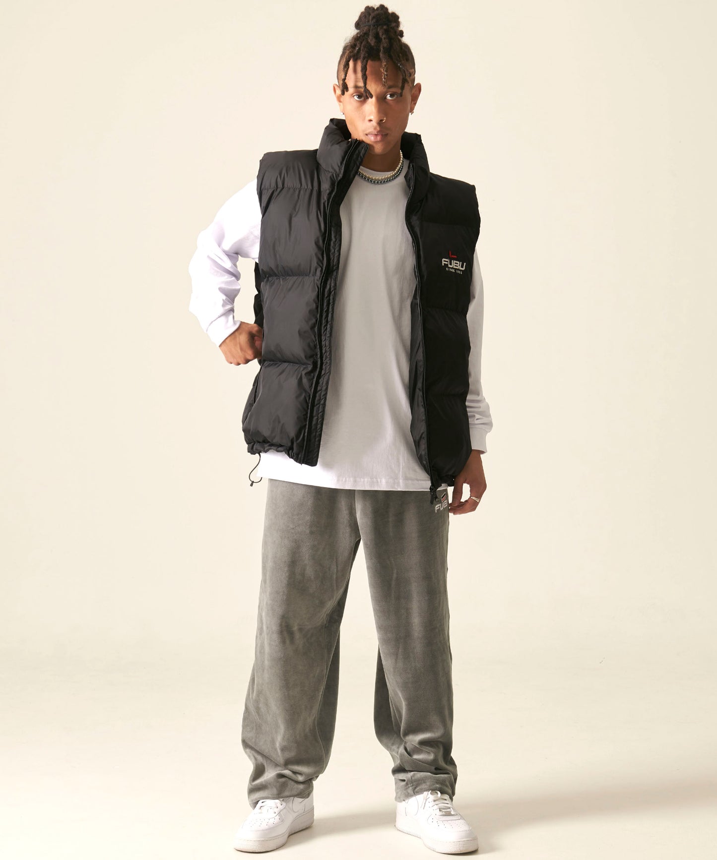 NYLON PUFFER VEST/ナイロンパファーベスト【FAM-42301】