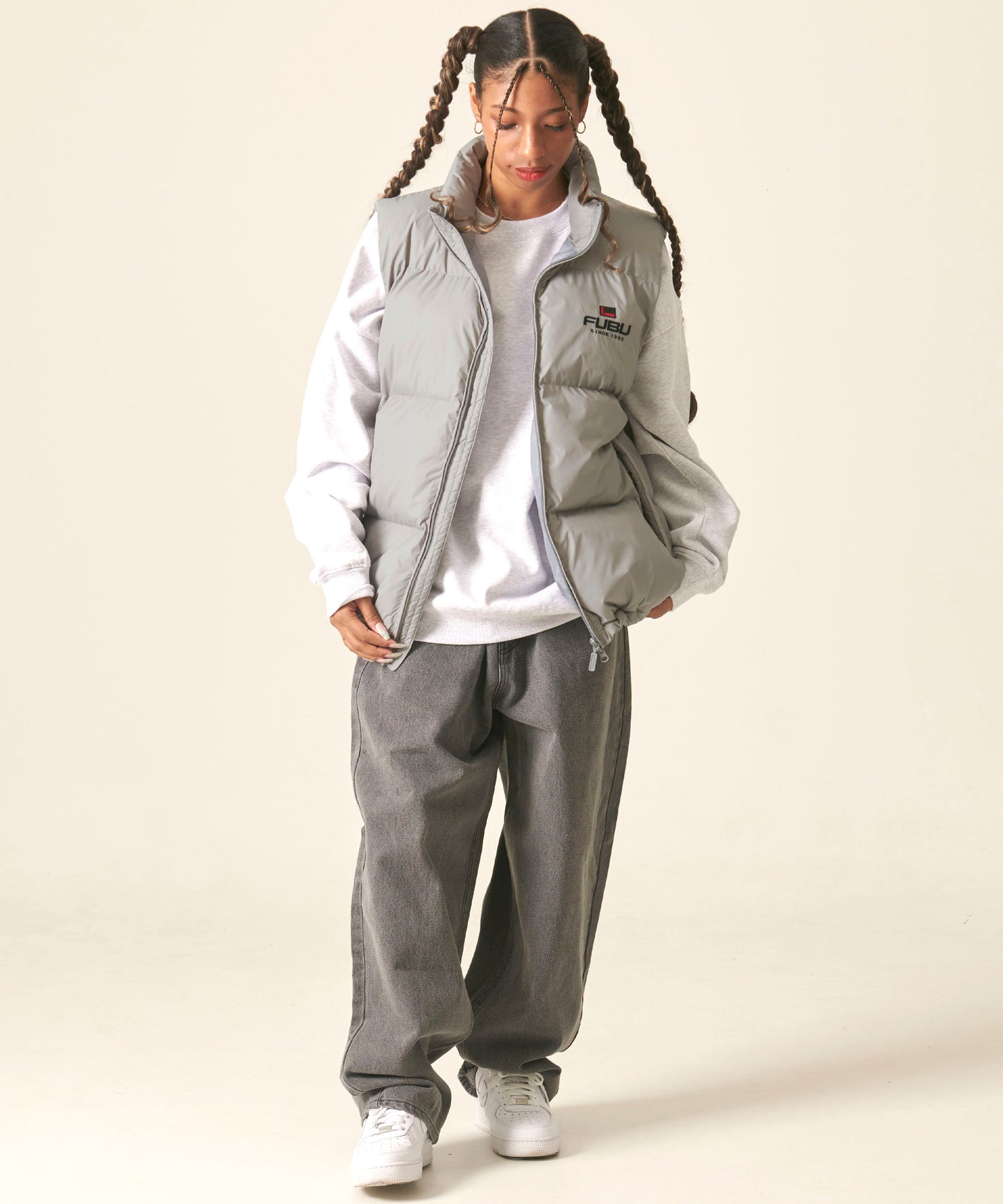 NYLON PUFFER VEST/ナイロンパファーベスト【FAM-42301】