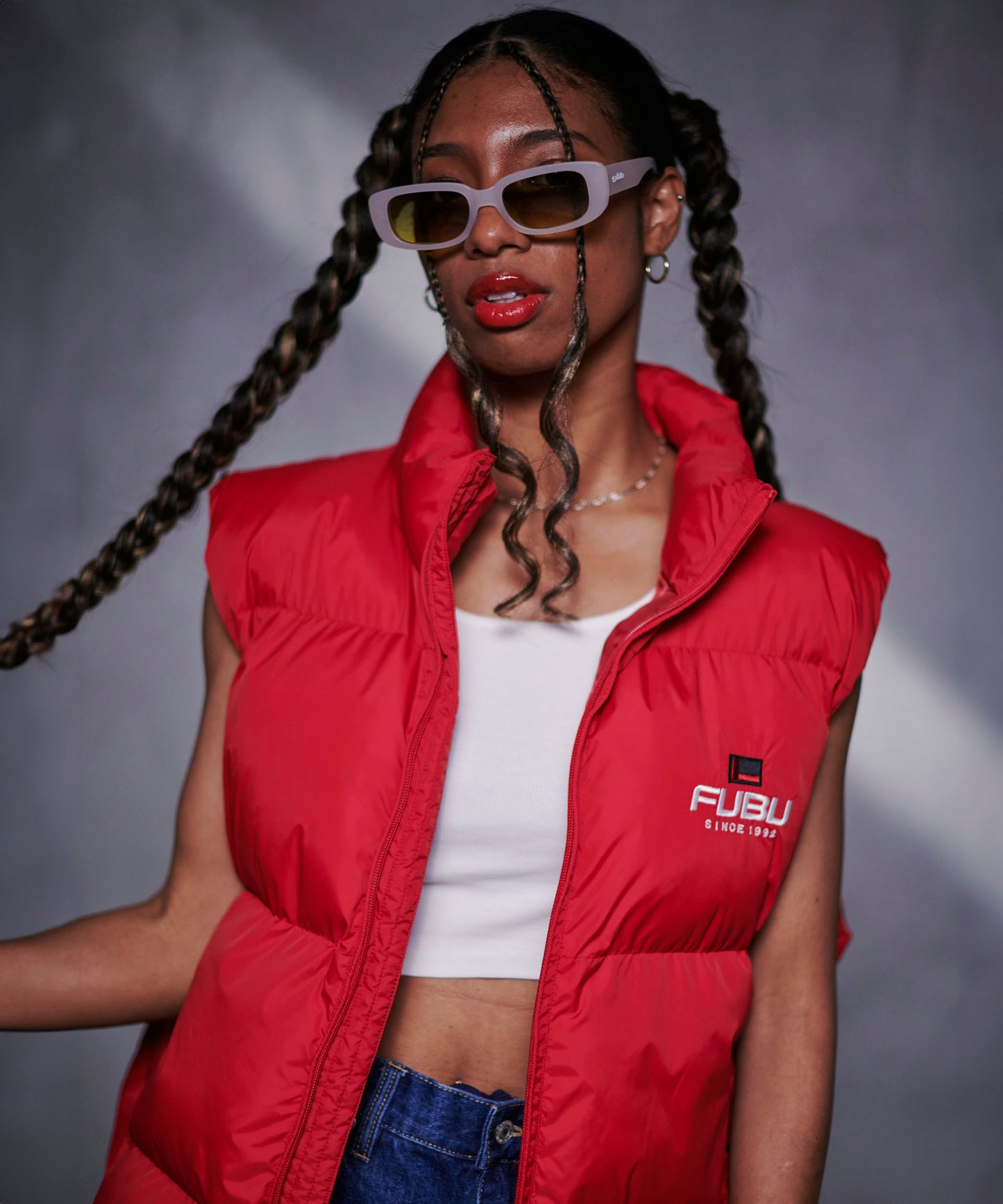 NYLON PUFFER VEST/ナイロンパファーベスト【FAM-42301】