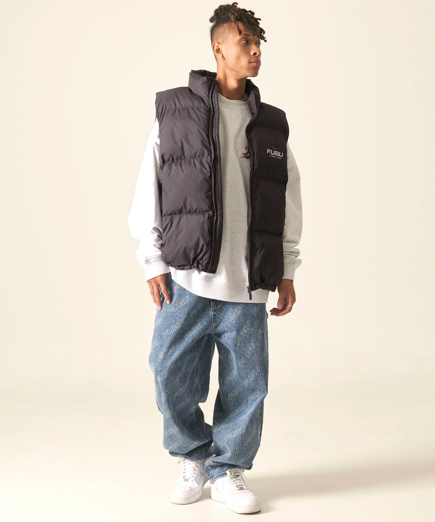 NYLON PUFFER VEST/ナイロンパファーベスト【FAM-42301】
