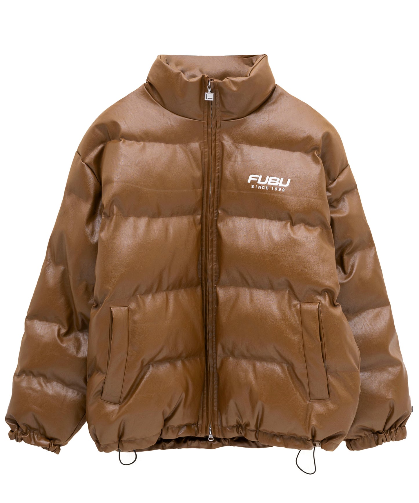 ECO LEATHER PUFFER JACKET/エコパファージャケット【FAM-42302】