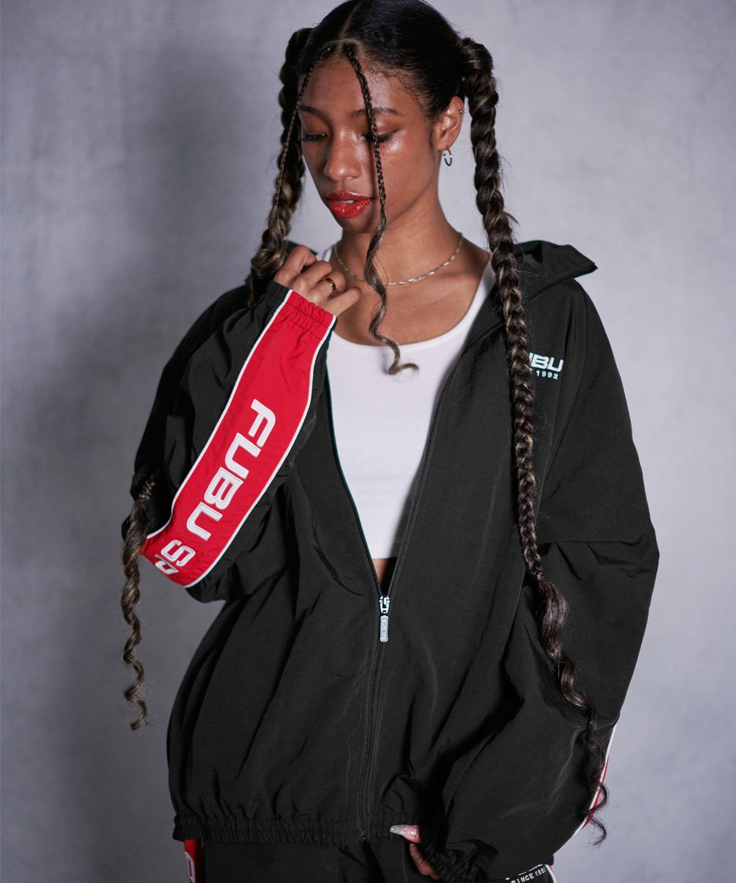 NYLON TRACK JACKET/ナイロントラックジャケット【FAM-42303】
