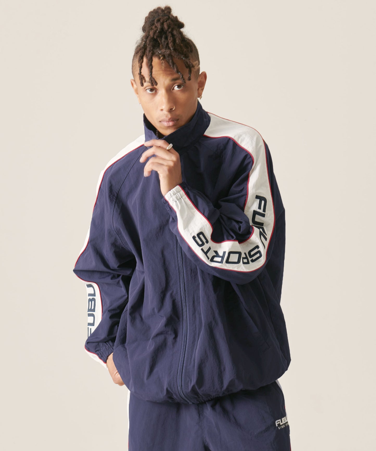 NYLON TRACK JACKET/ナイロントラックジャケット【FAM-42303】