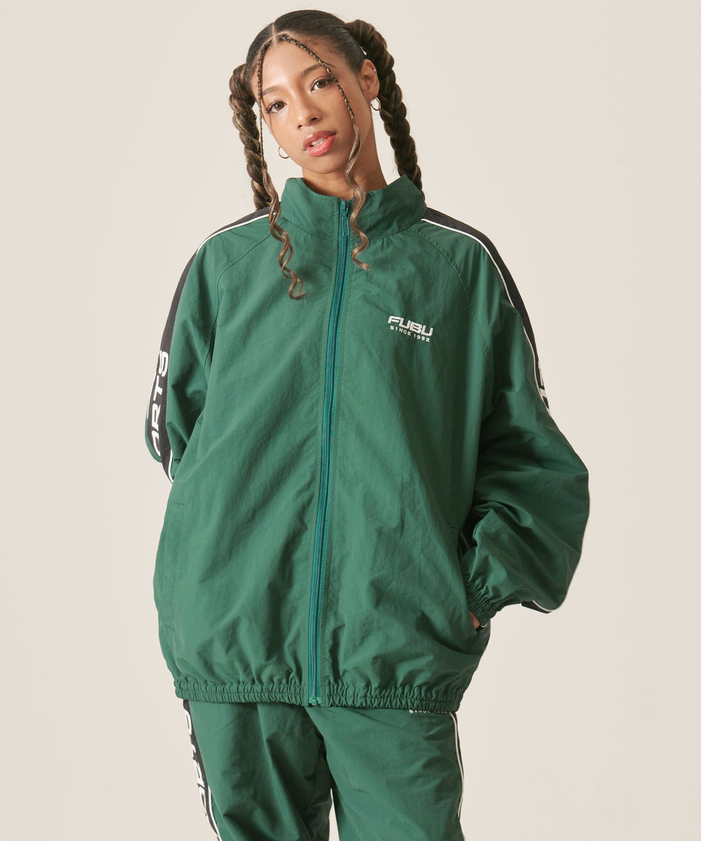 NYLON TRACK JACKET/ナイロントラックジャケット【FAM-42303】