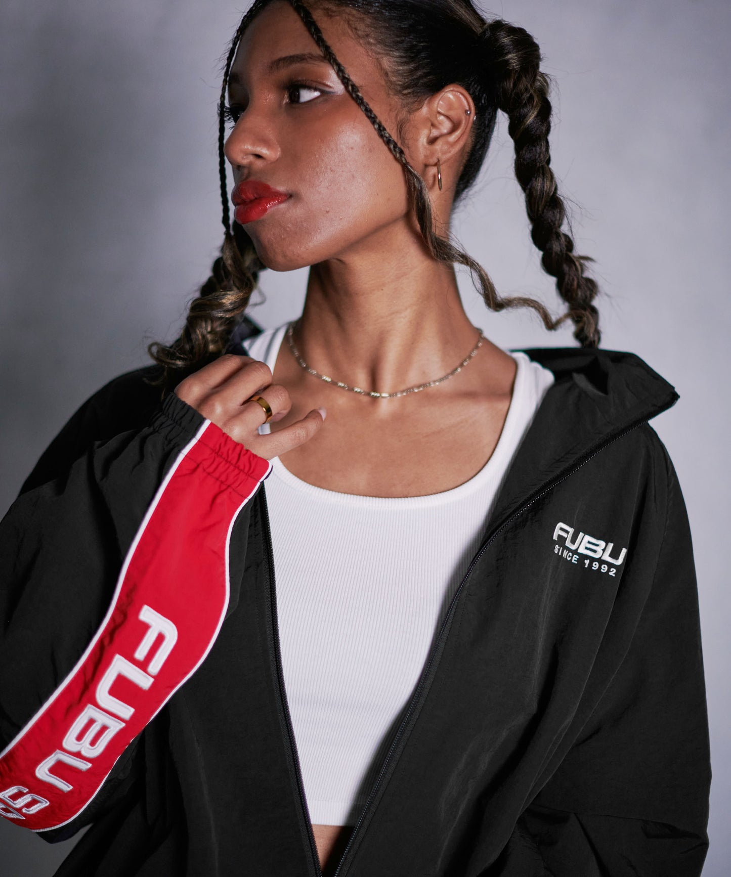 NYLON TRACK JACKET/ナイロントラックジャケット【FAM-42303】