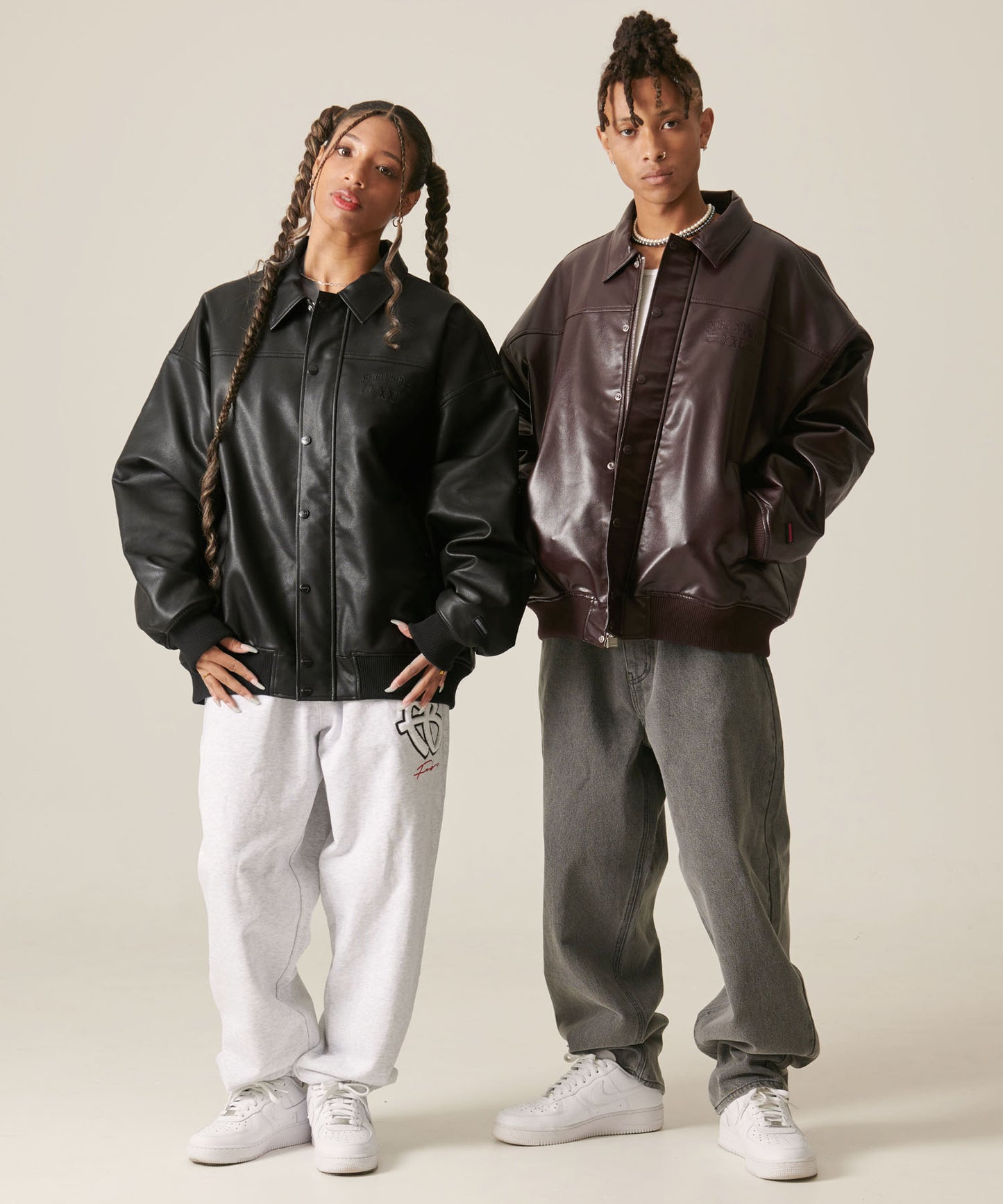 ECO LEATHER BLOUSON/エコレザーブルゾン【FAM-42305】