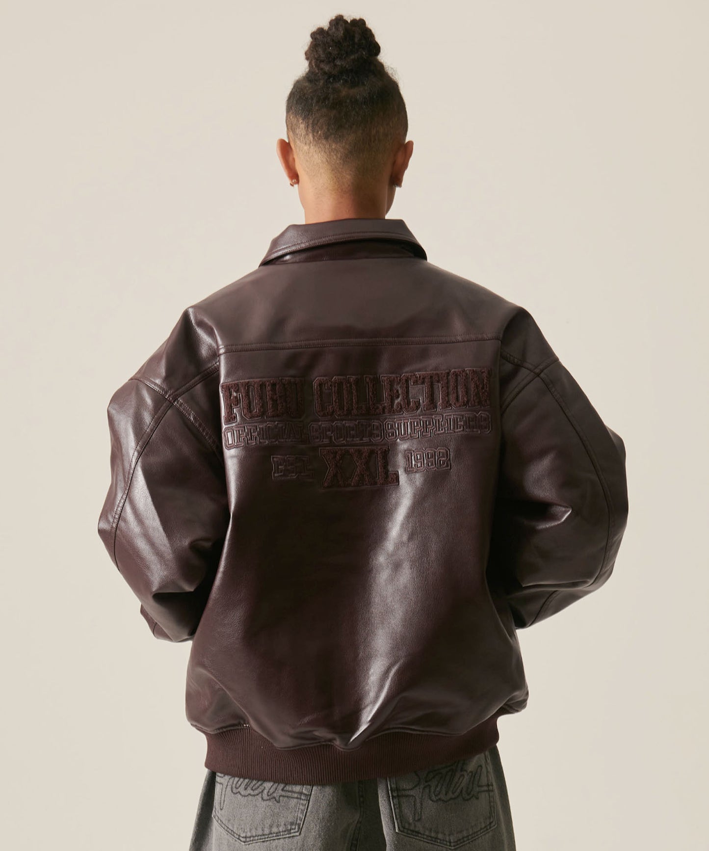 ECO LEATHER BLOUSON/エコレザーブルゾン【FAM-42305】