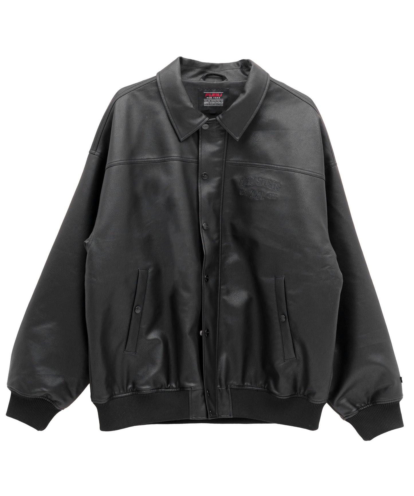 ECO LEATHER BLOUSON/エコレザーブルゾン【FAM-42305】