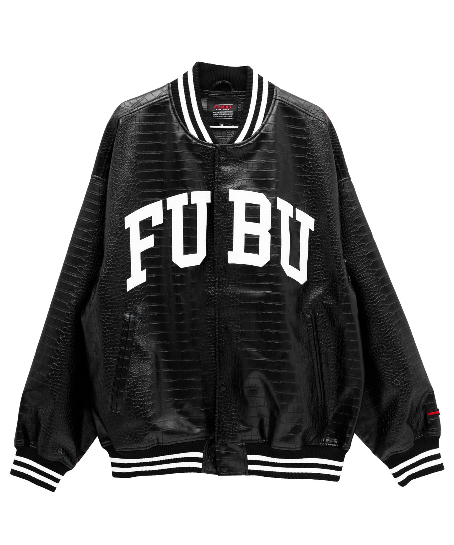 PYTHON ECO LEATHER VARSITY JACKET/パイソンレザージャケット【FAM-42306】