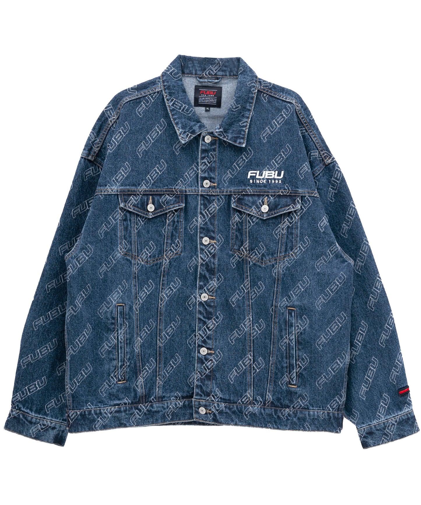 PATTERN DENIM JACKET/総柄デニムジャケット【FAM-42308】