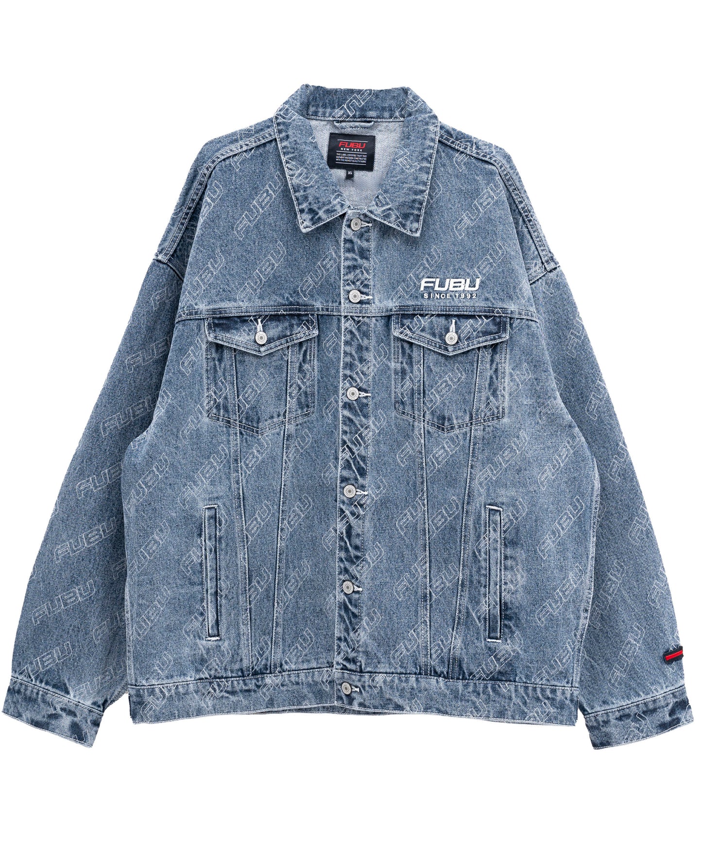 PATTERN DENIM JACKET/総柄デニムジャケット【FAM-42308】