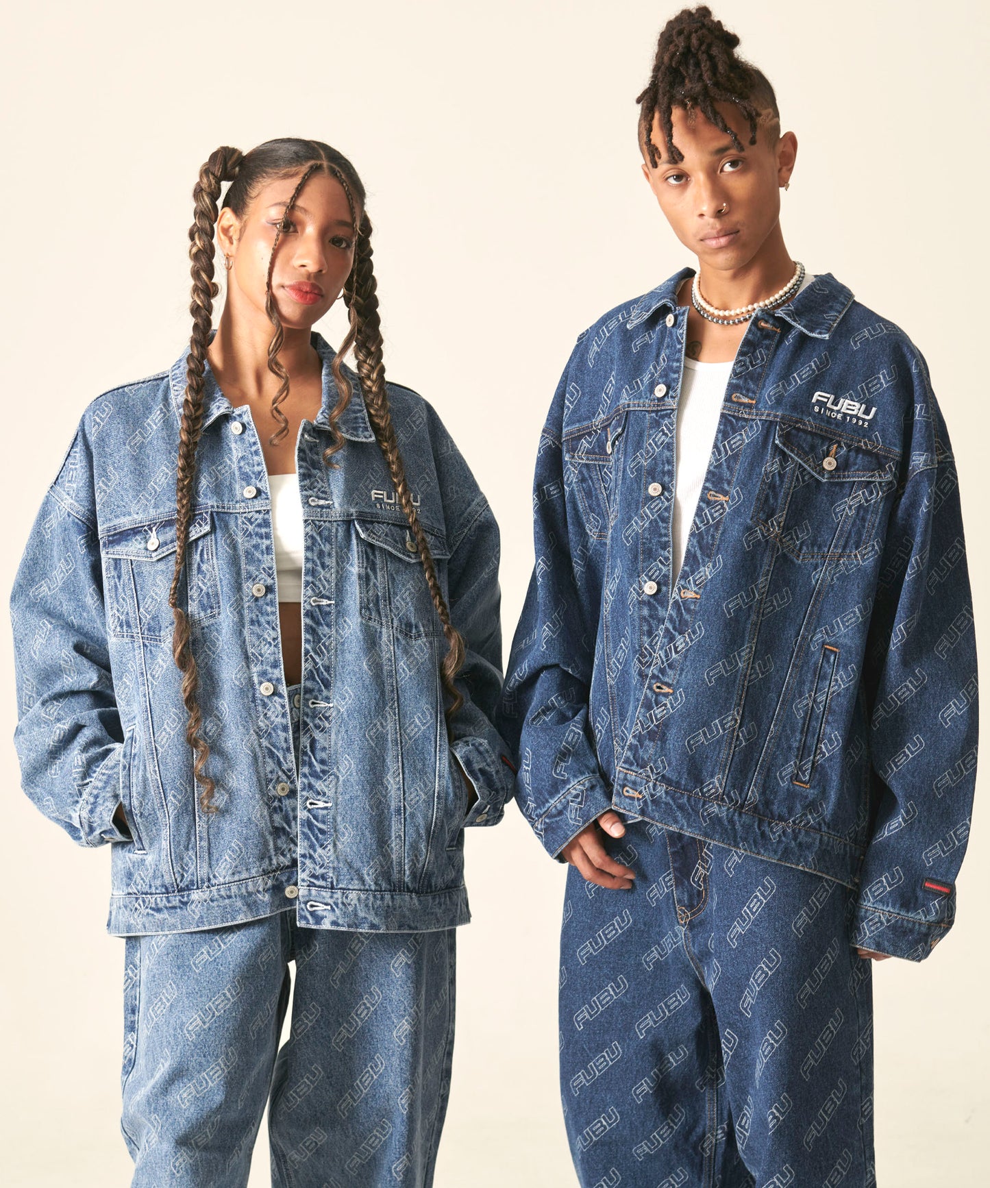 PATTERN DENIM JACKET/総柄デニムジャケット【FAM-42308】