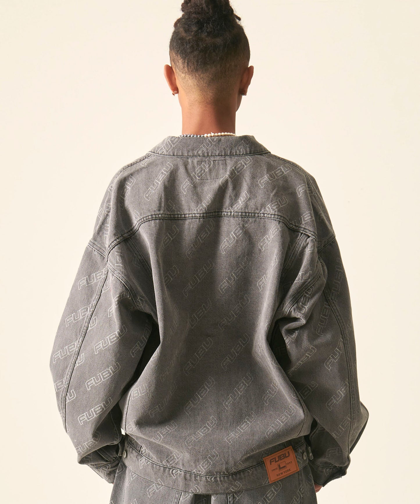 PATTERN DENIM JACKET/総柄デニムジャケット【FAM-42308】