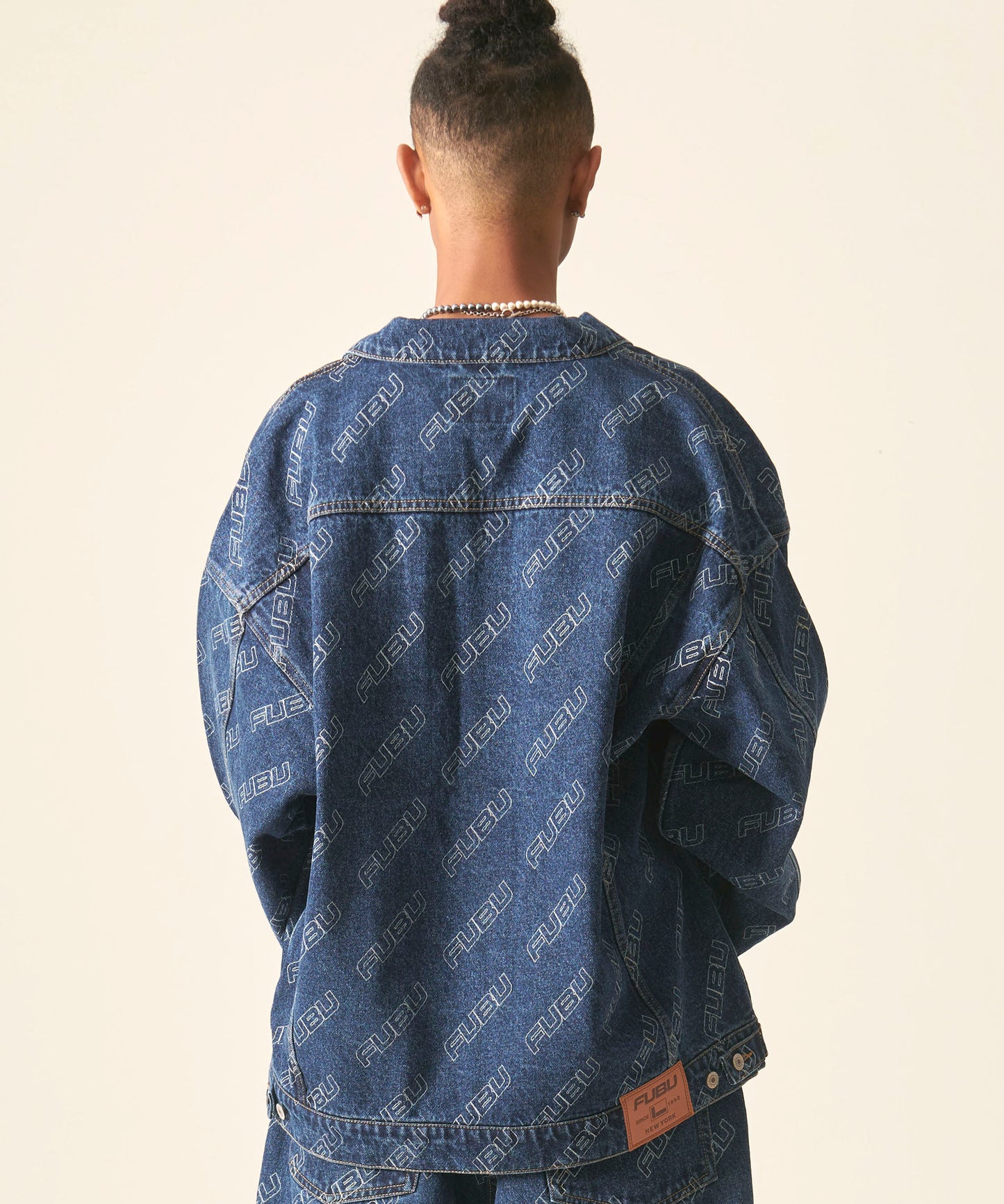 PATTERN DENIM JACKET/総柄デニムジャケット【FAM-42308】