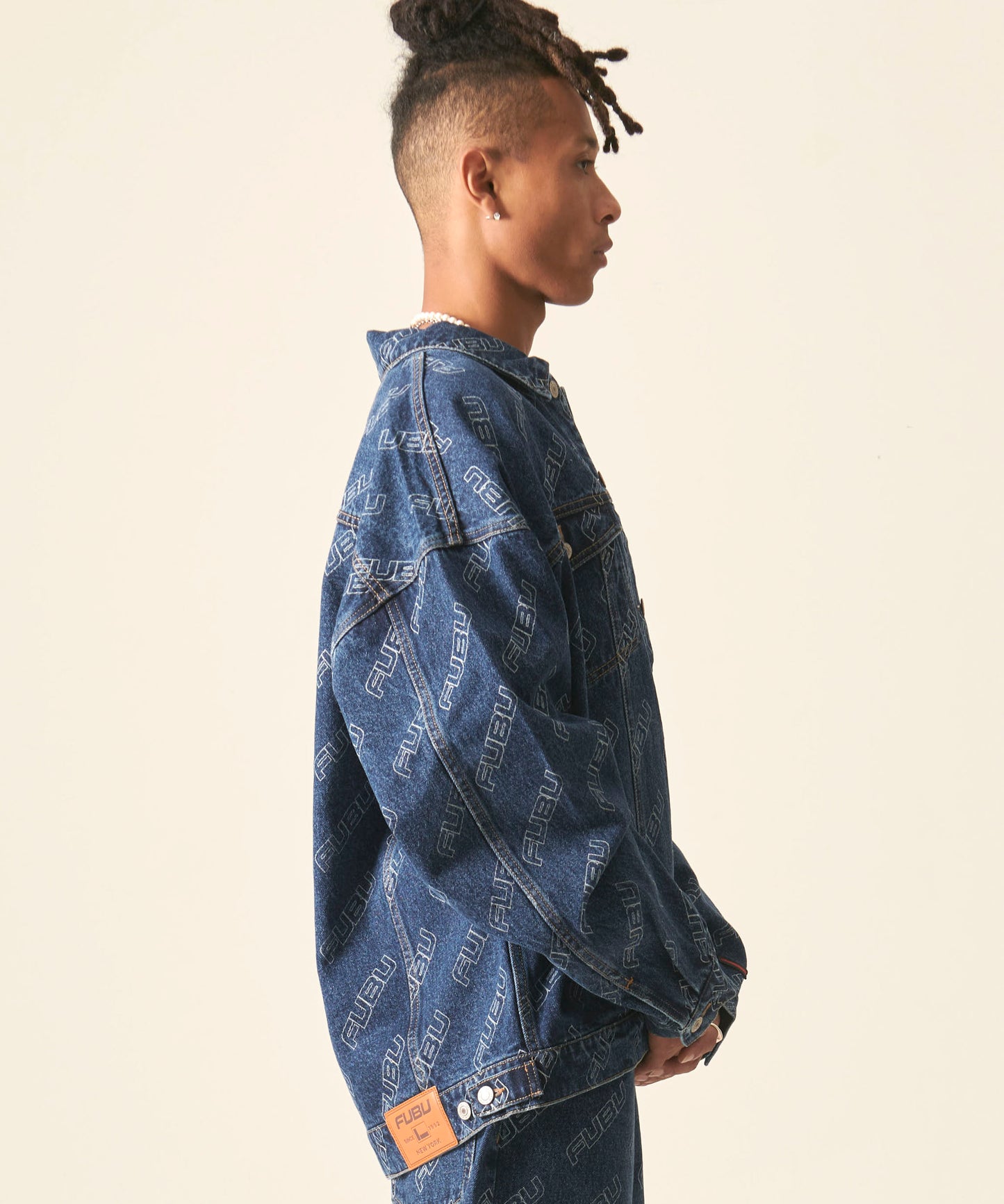 PATTERN DENIM JACKET/総柄デニムジャケット【FAM-42308】