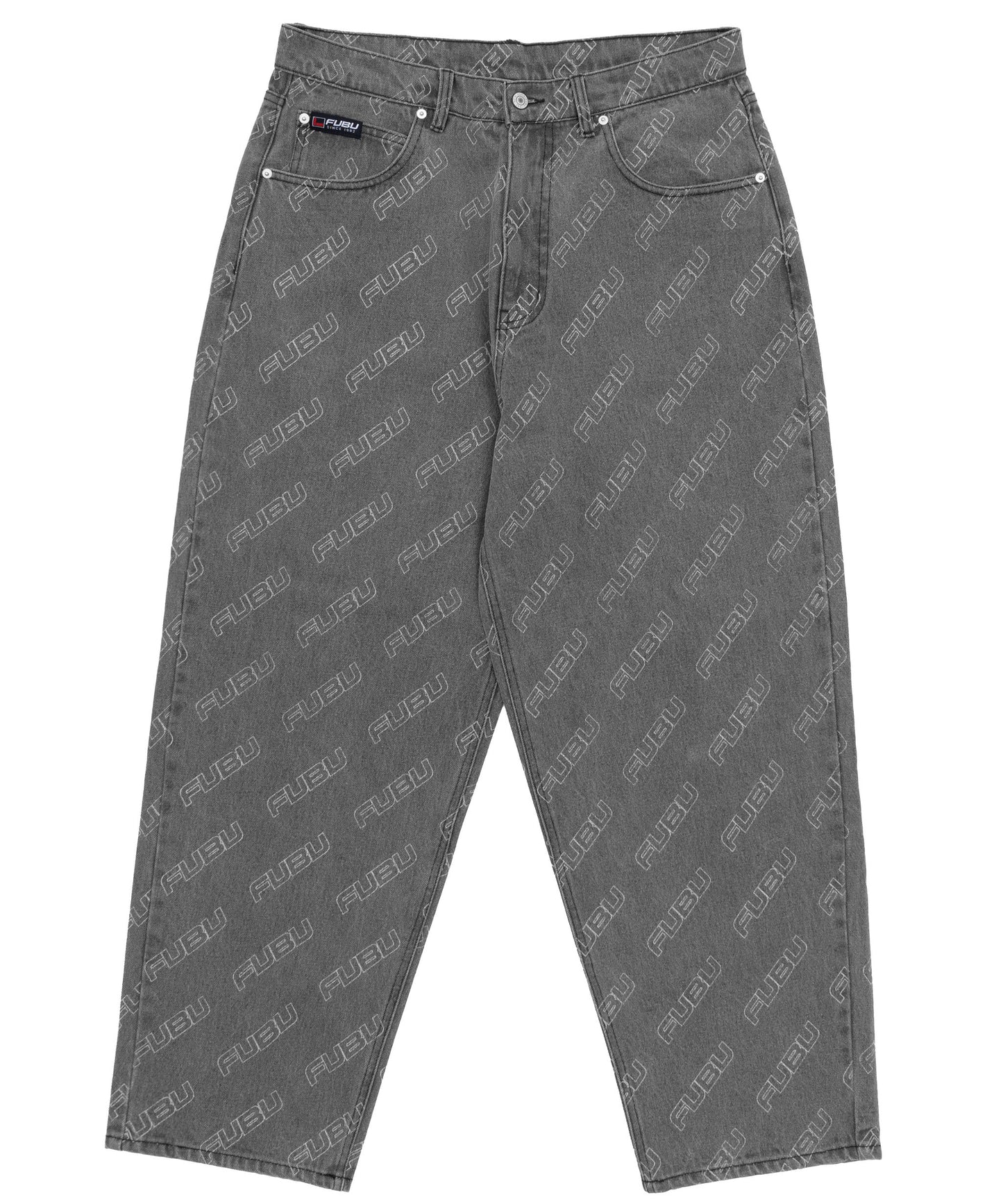 PATTERN DENIM PANTS/総柄デニムパンツ【FAM-42504】