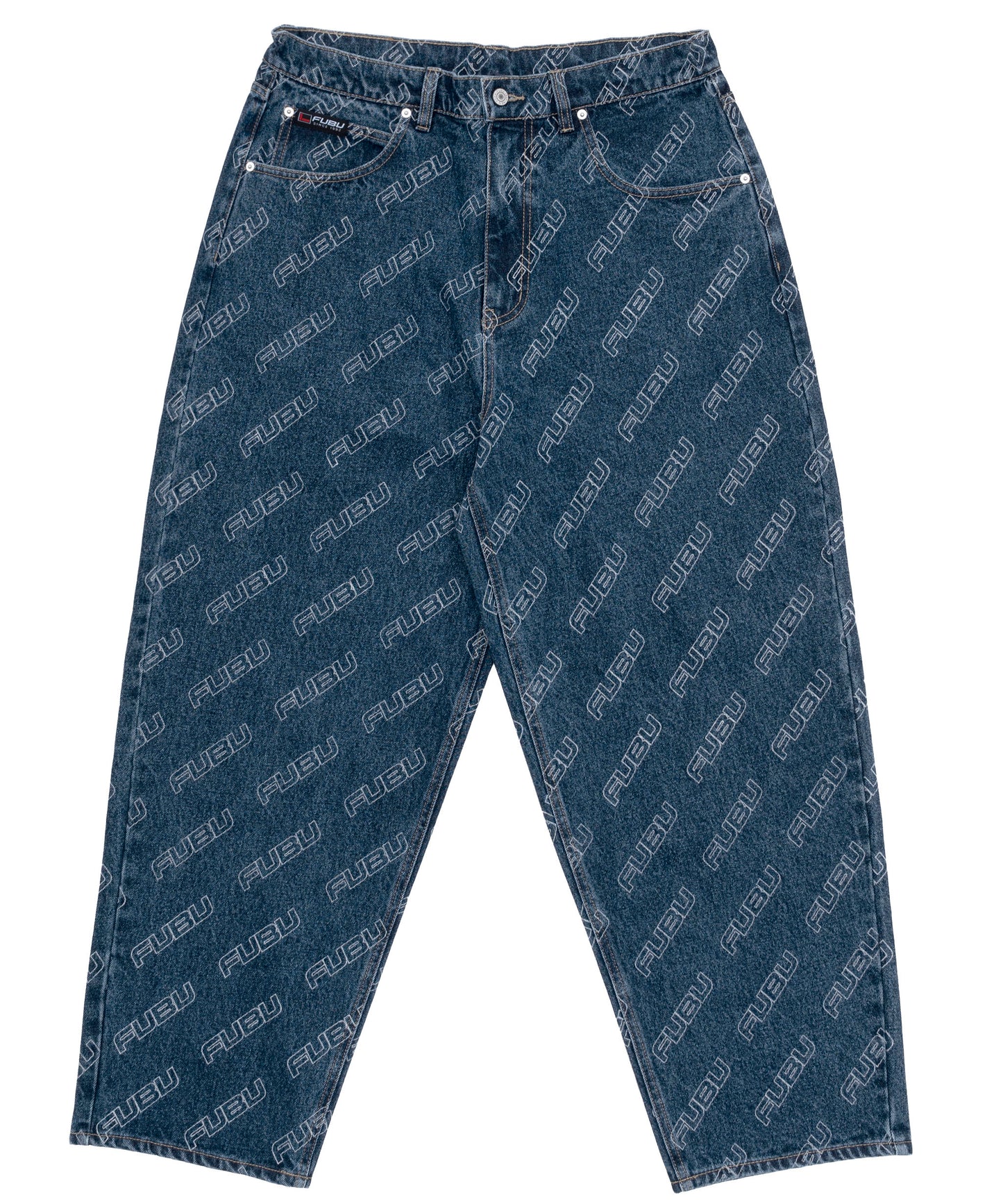 PATTERN DENIM PANTS/総柄デニムパンツ【FAM-42504】