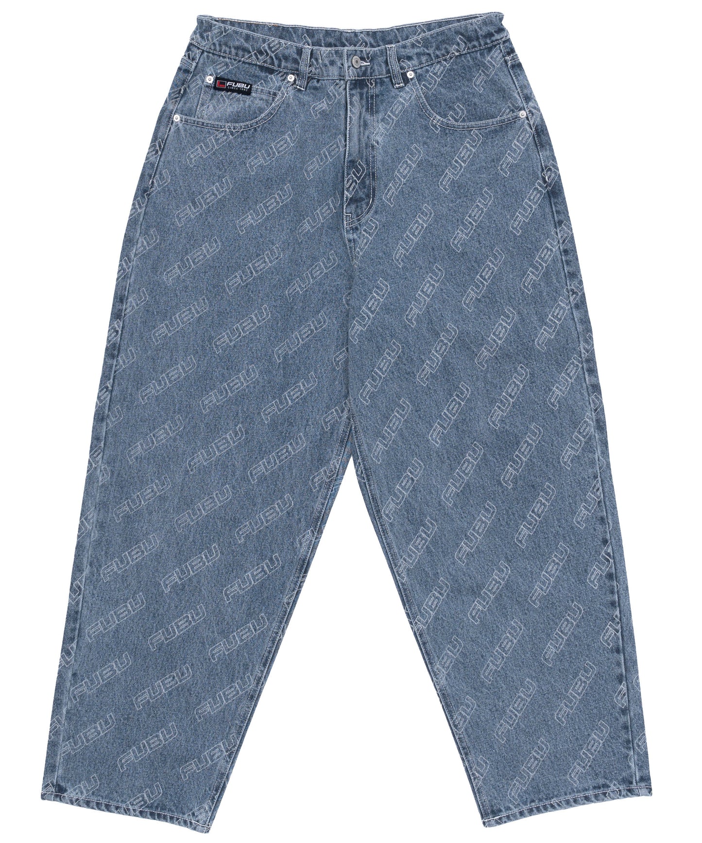 PATTERN DENIM PANTS/総柄デニムパンツ【FAM-42504】