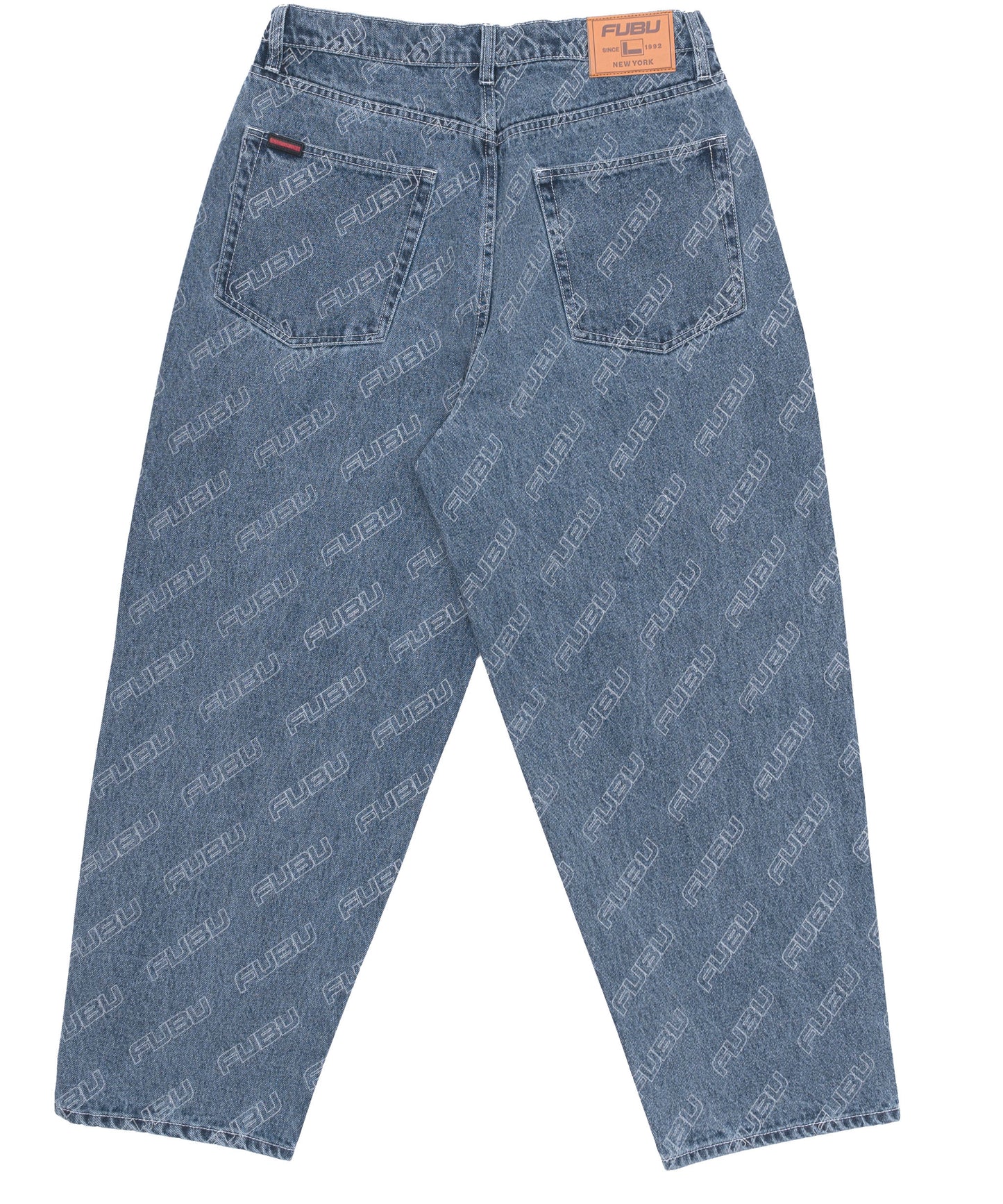 PATTERN DENIM PANTS/総柄デニムパンツ【FAM-42504】