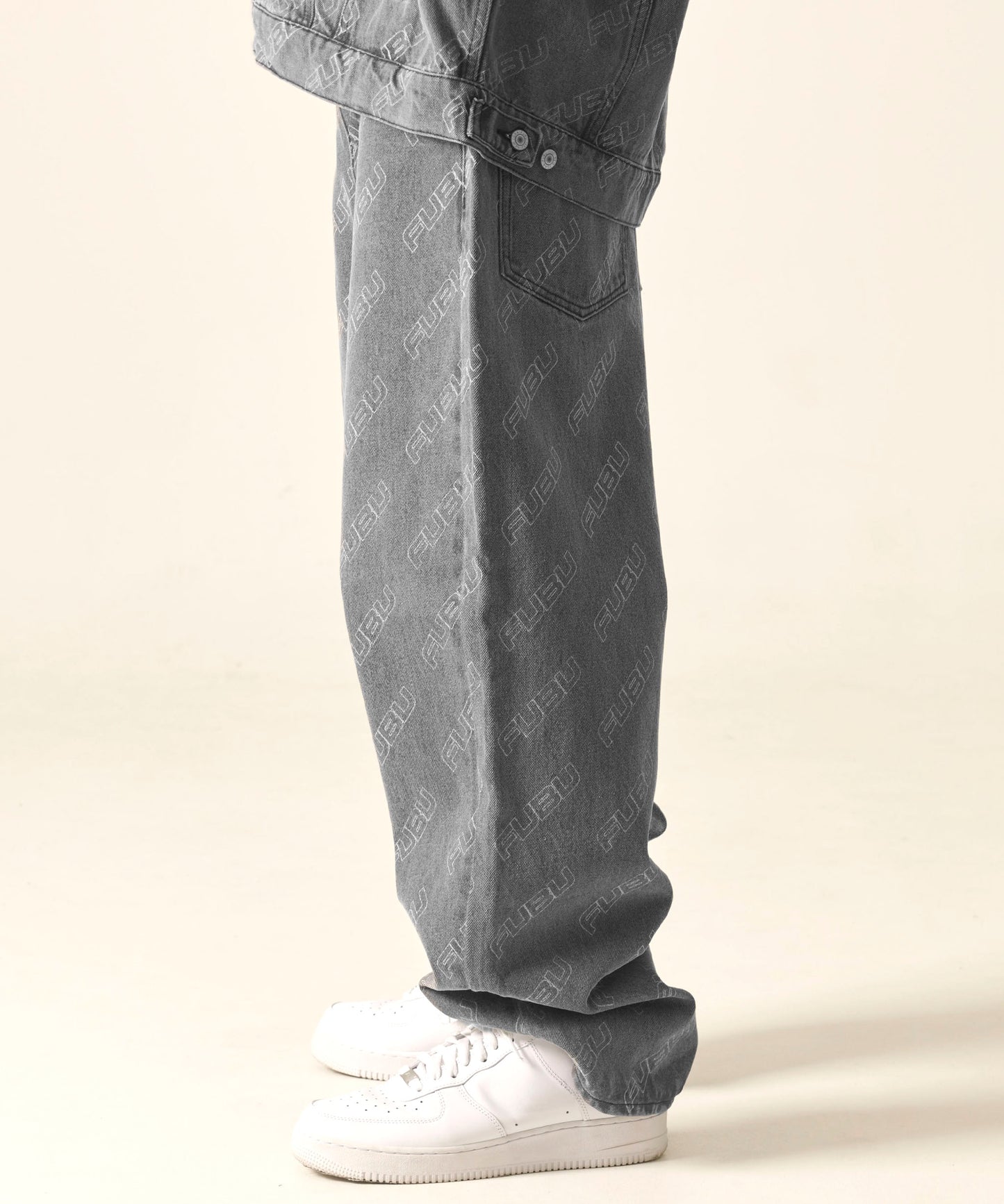PATTERN DENIM PANTS/総柄デニムパンツ【FAM-42504】