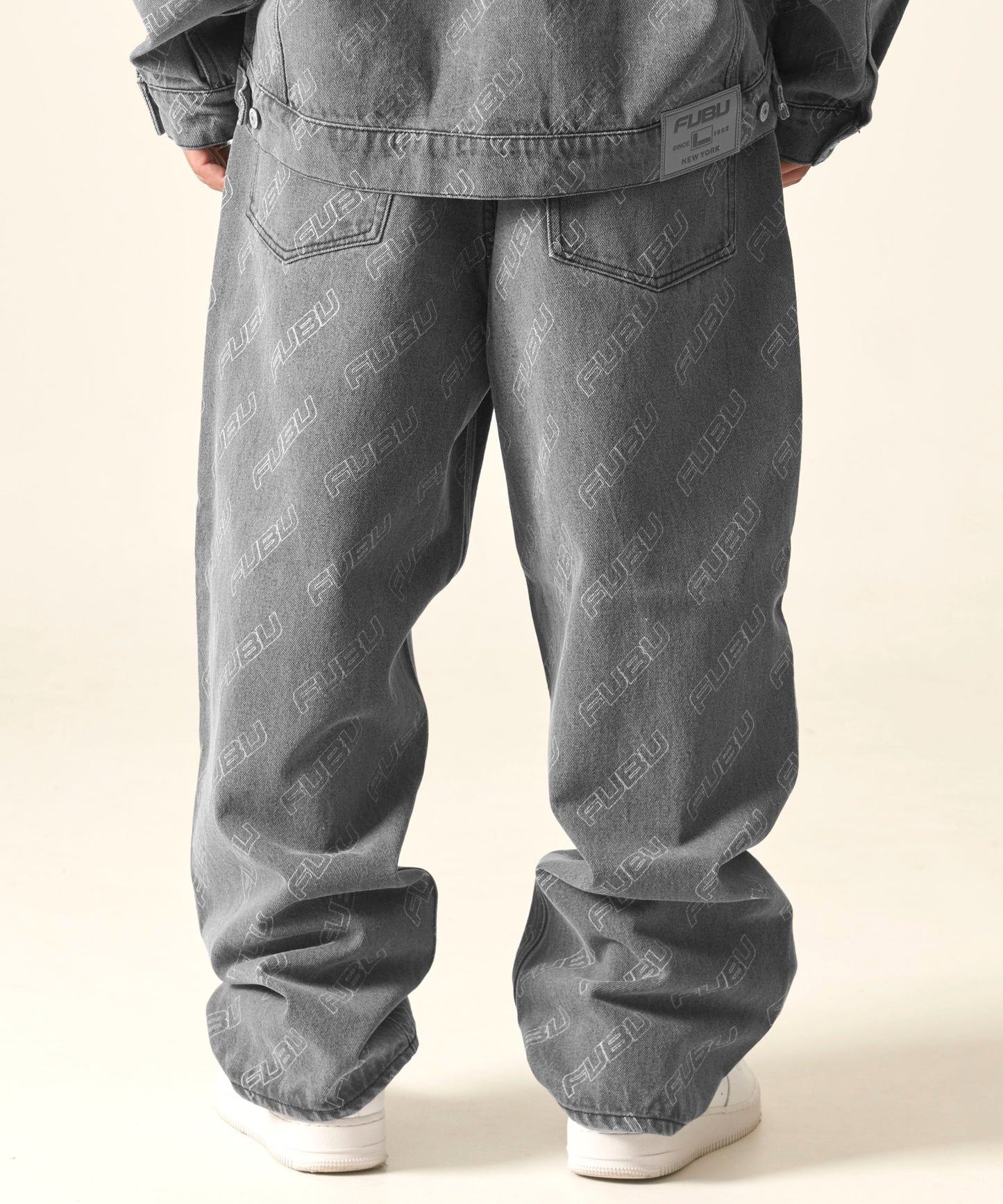PATTERN DENIM PANTS/総柄デニムパンツ【FAM-42504】