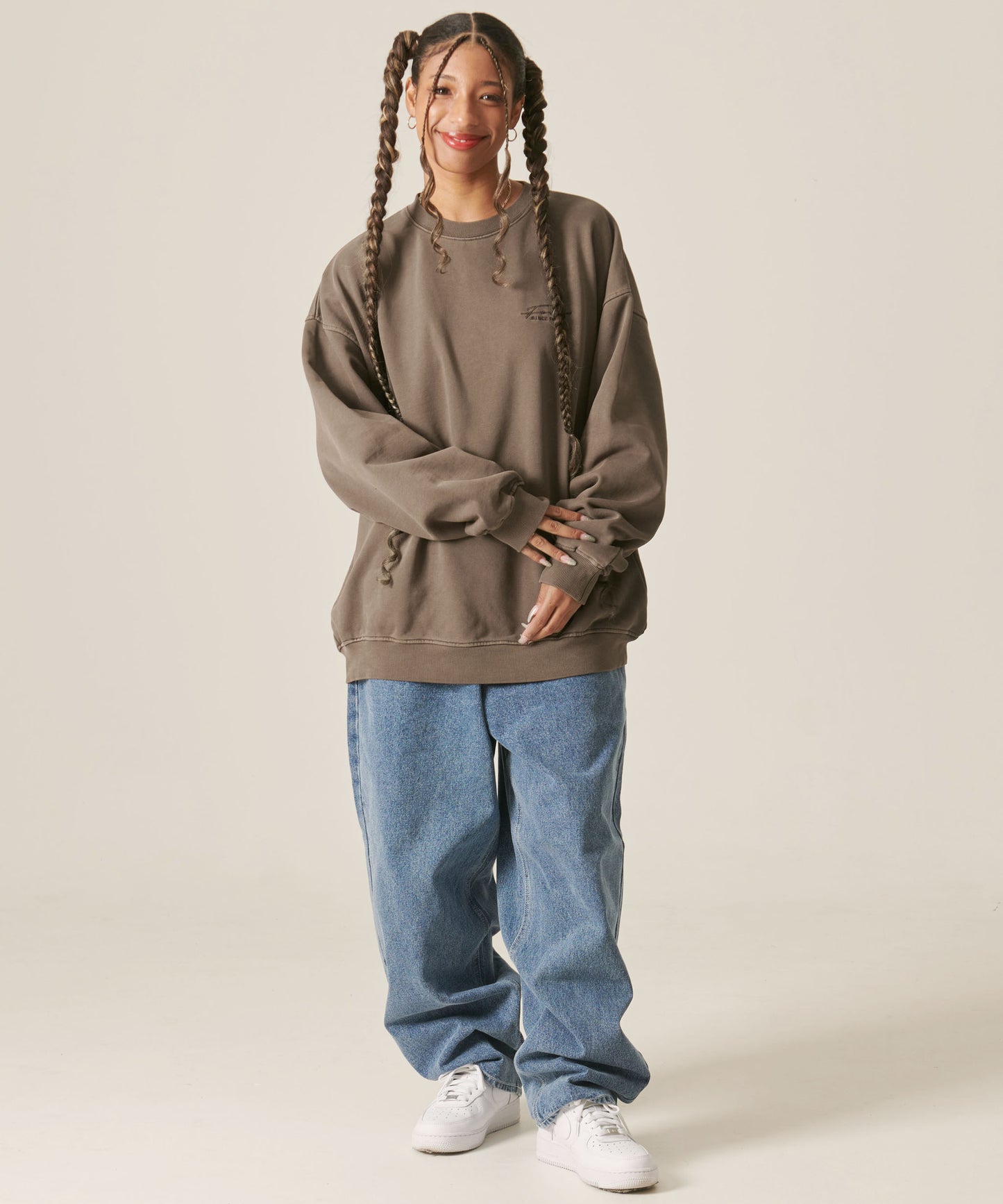 CUT-OFF LOGO SWEAT/カットオフロゴスウェット【FAM-42703】