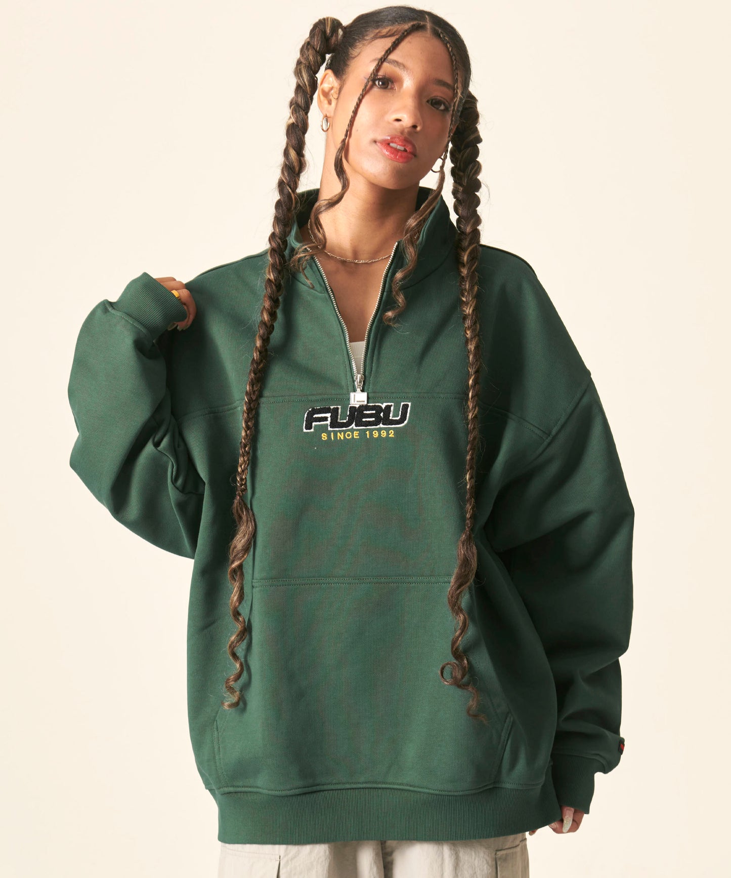 HALF ZIP SWEAT/ハーフジップスウェット【FAM-42709】