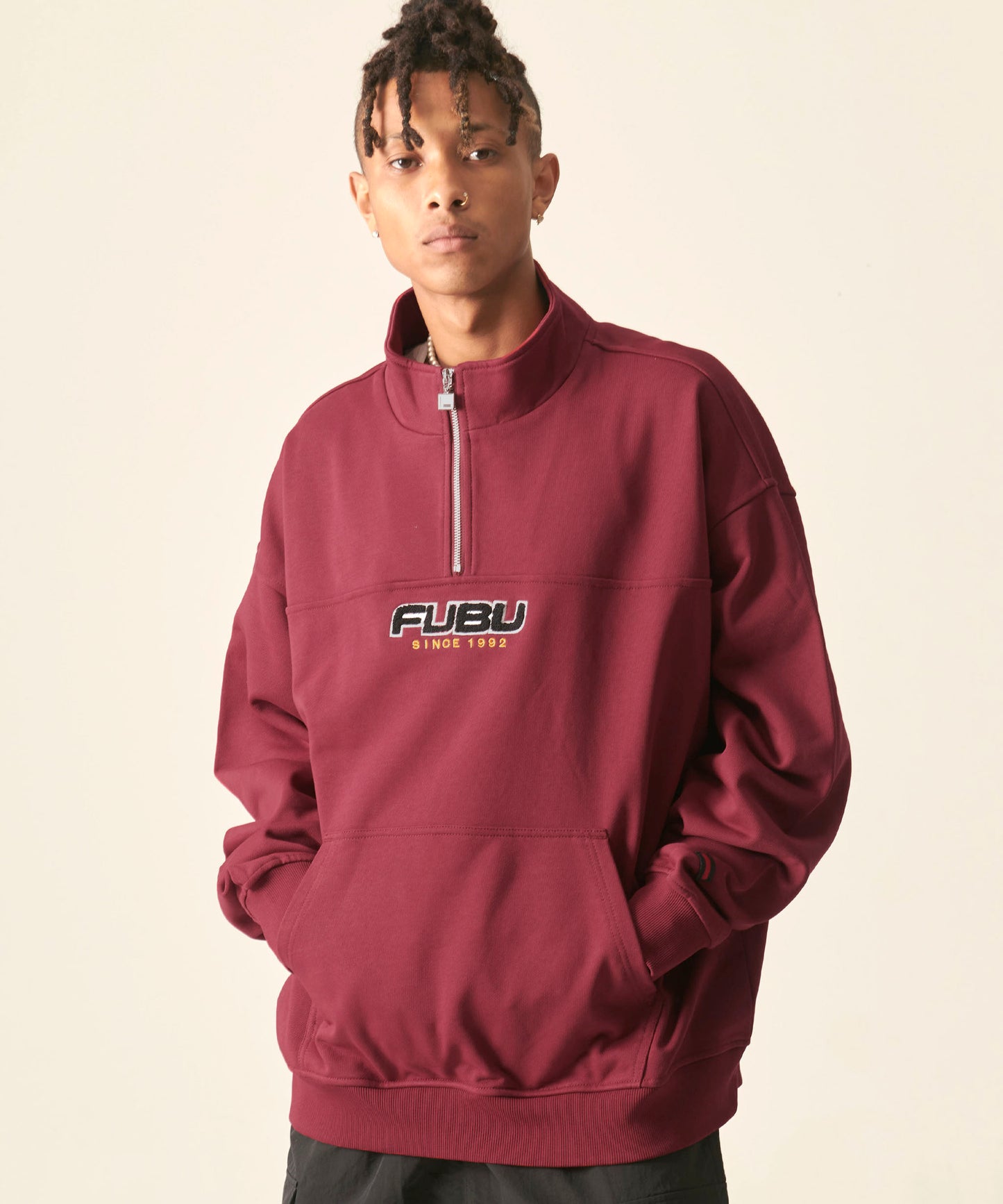 HALF ZIP SWEAT/ハーフジップスウェット【FAM-42709】