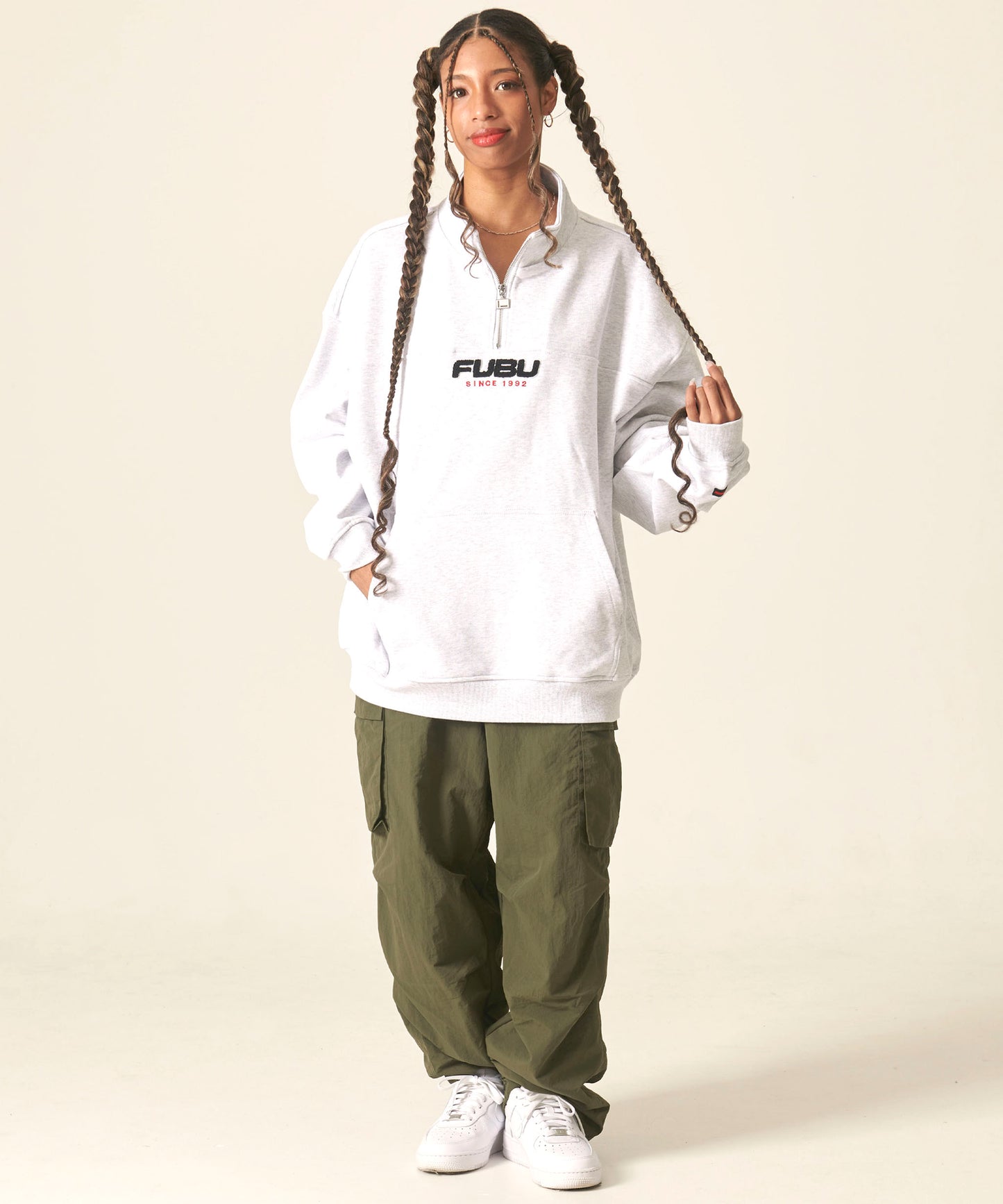 HALF ZIP SWEAT/ハーフジップスウェット【FAM-42709】