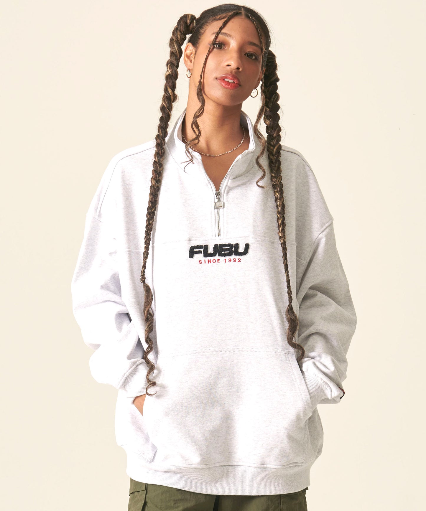 HALF ZIP SWEAT/ハーフジップスウェット【FAM-42709】
