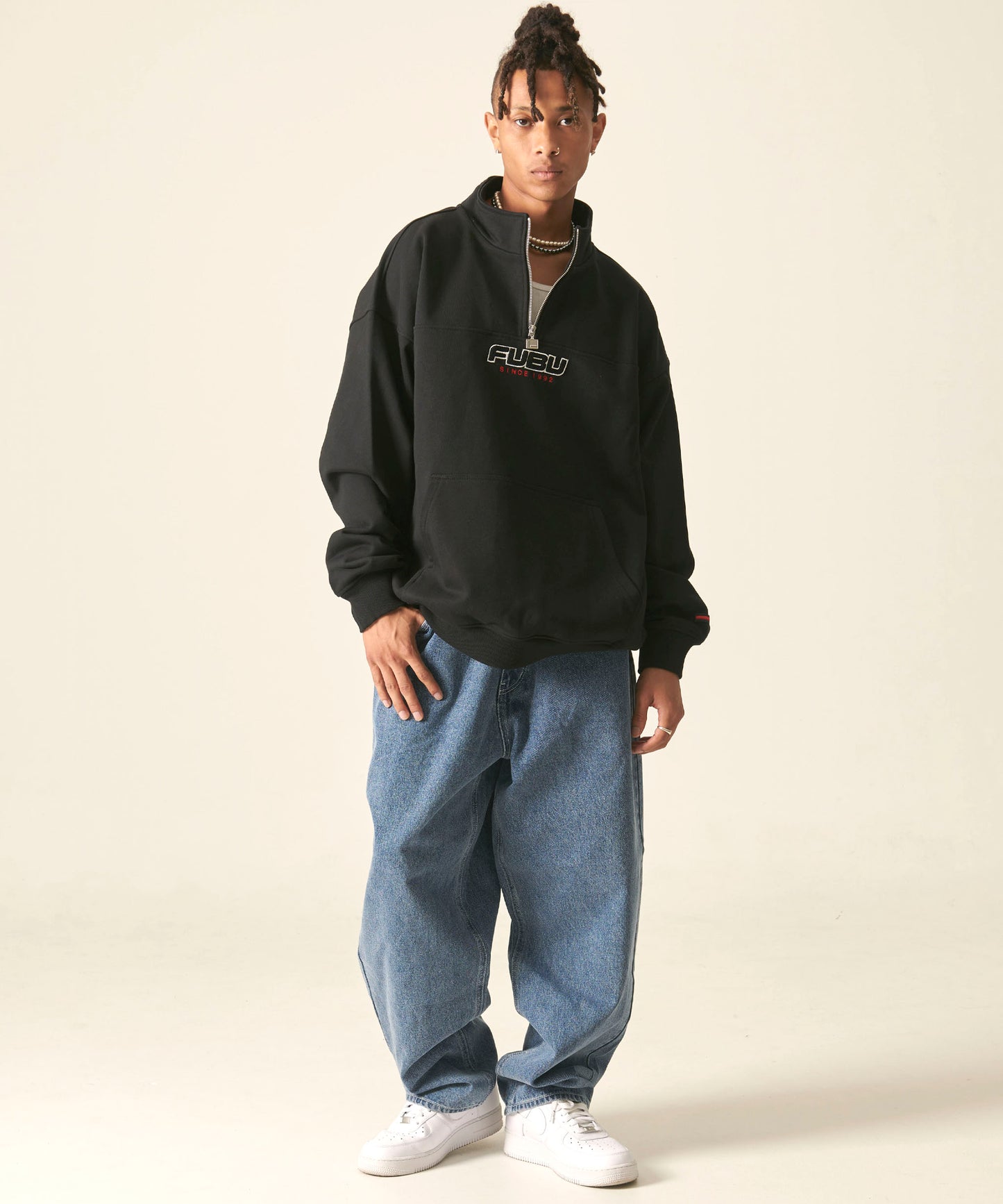 HALF ZIP SWEAT/ハーフジップスウェット【FAM-42709】