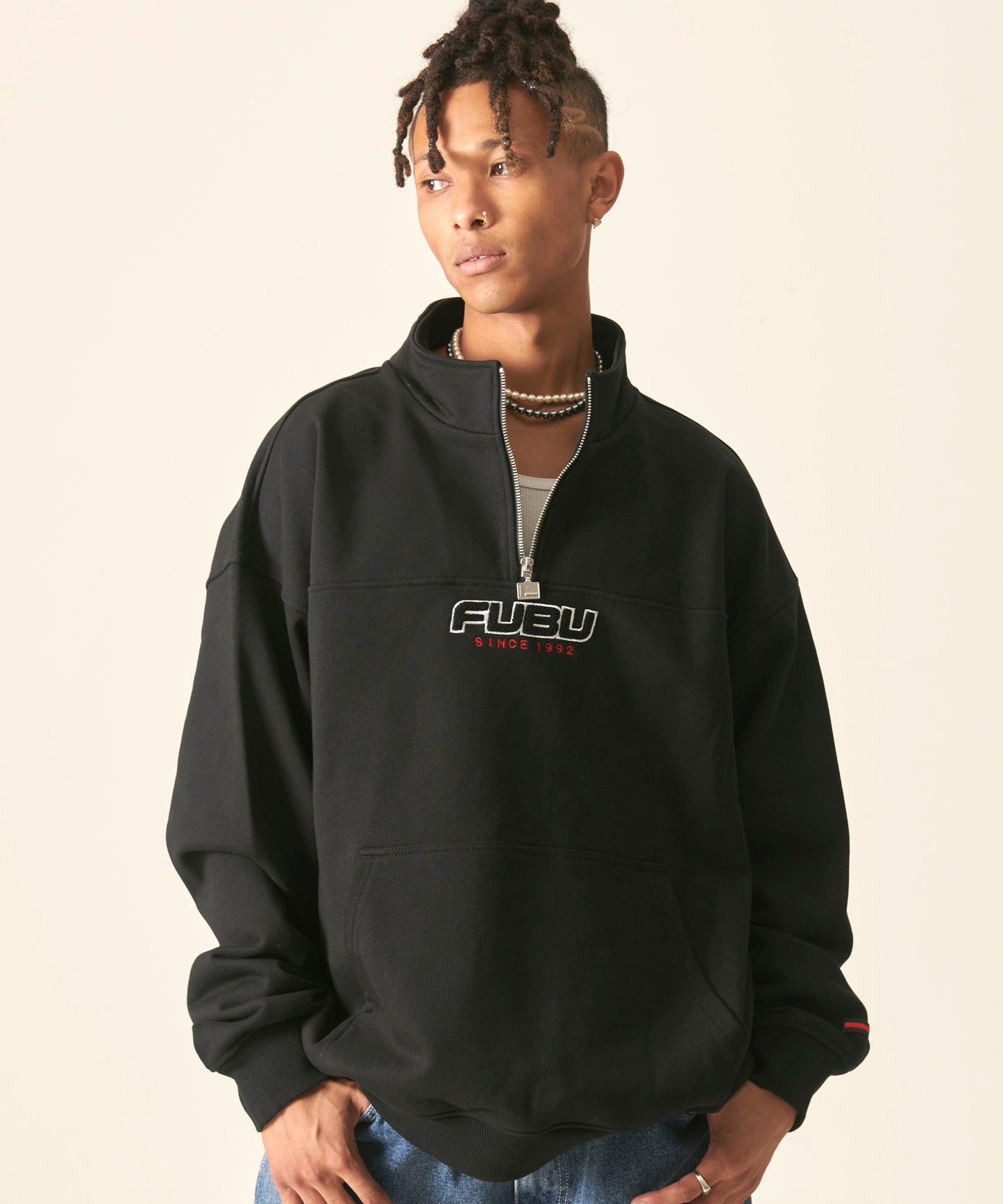 HALF ZIP SWEAT/ハーフジップスウェット【FAM-42709】