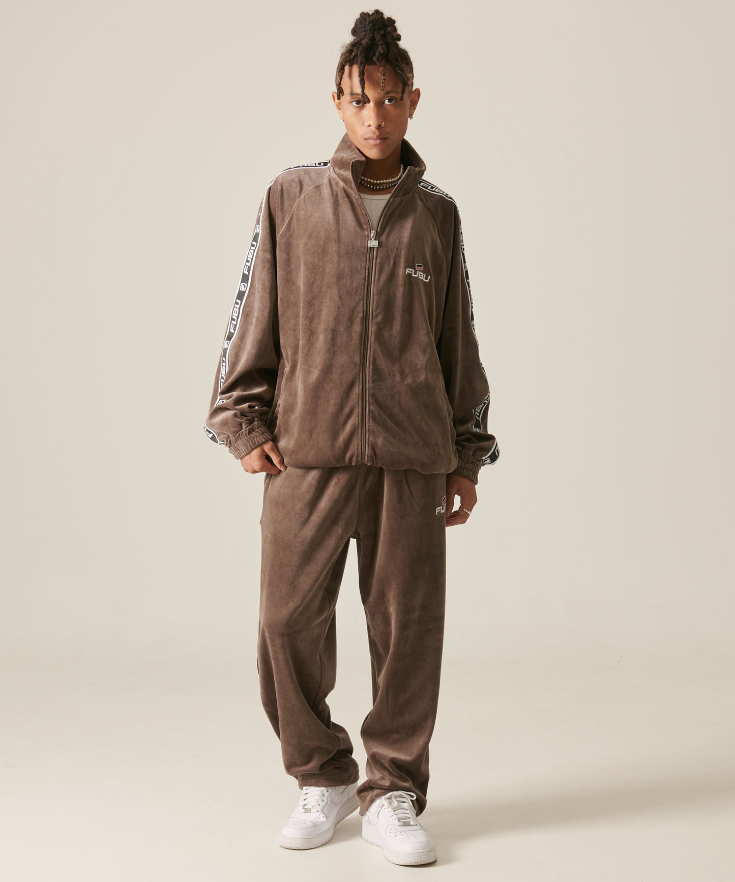 VELOR TRACK JACKET/ベロアトラックジャケット【FAM-42712】