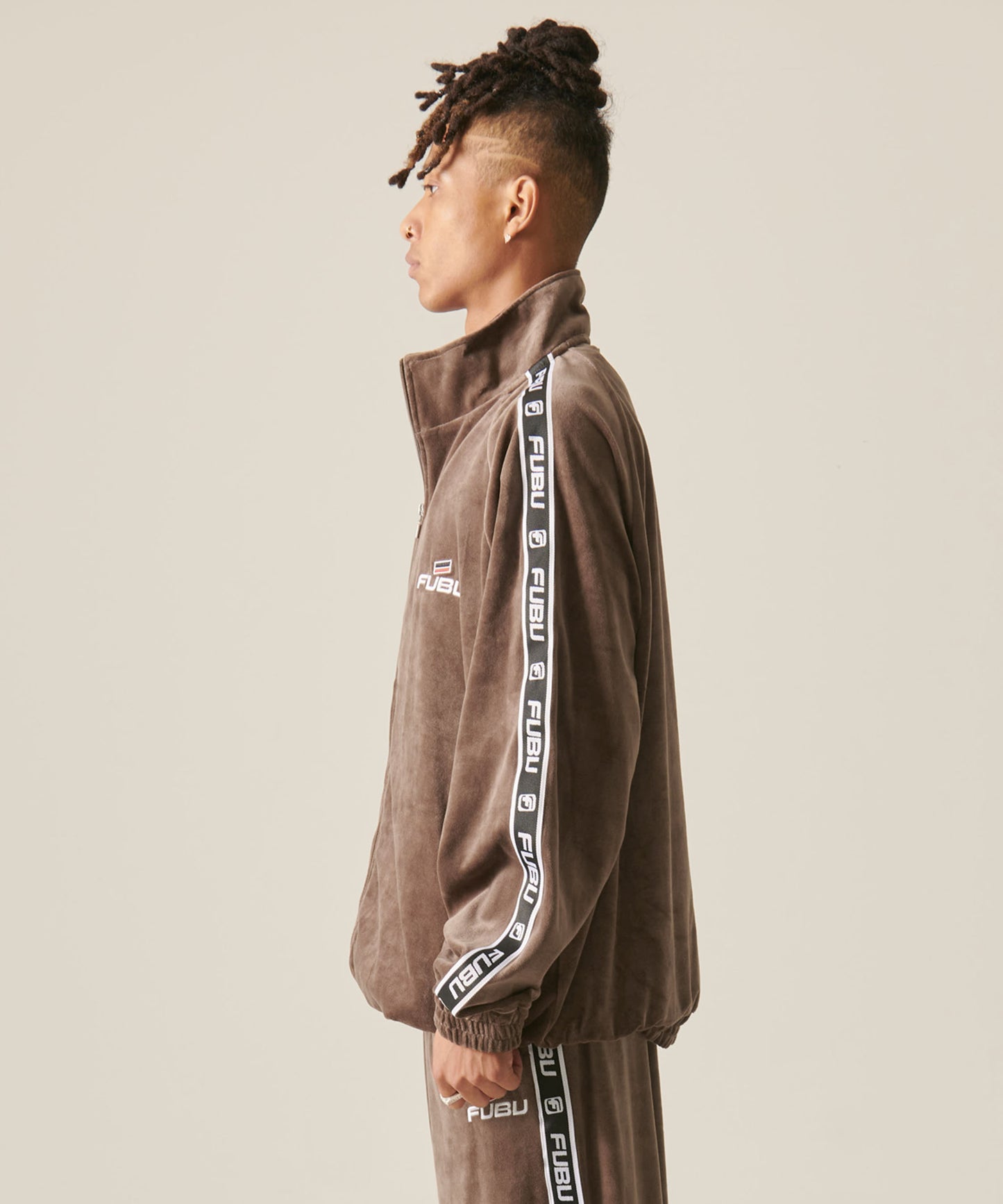 VELOR TRACK JACKET/ベロアトラックジャケット【FAM-42712】
