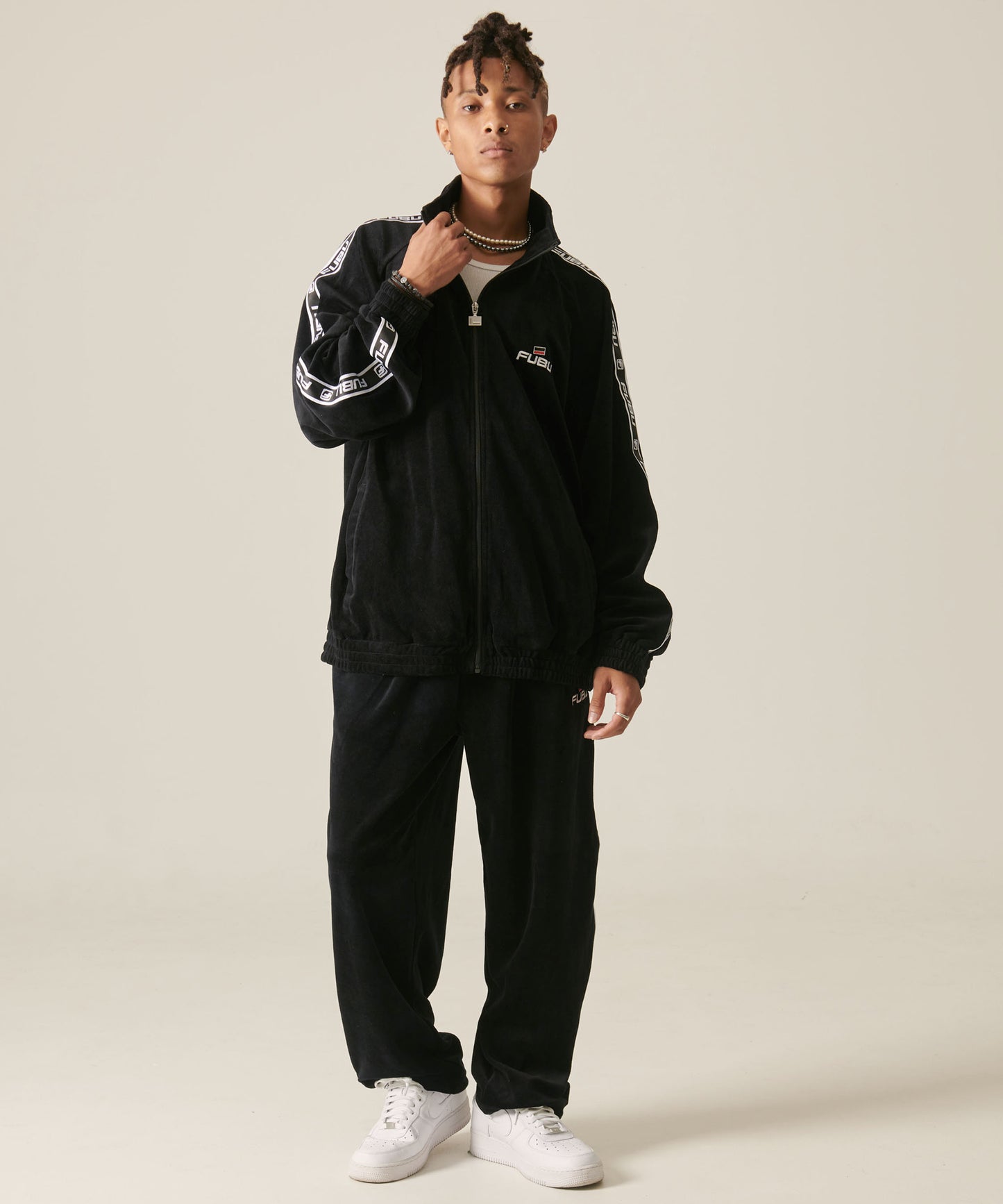VELOR TRACK JACKET/ベロアトラックジャケット【FAM-42712】