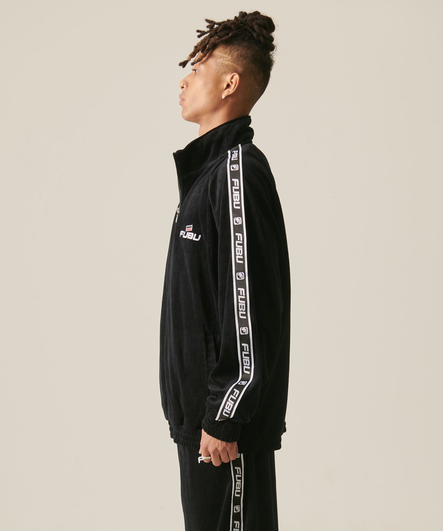 VELOR TRACK JACKET/ベロアトラックジャケット【FAM-42712】