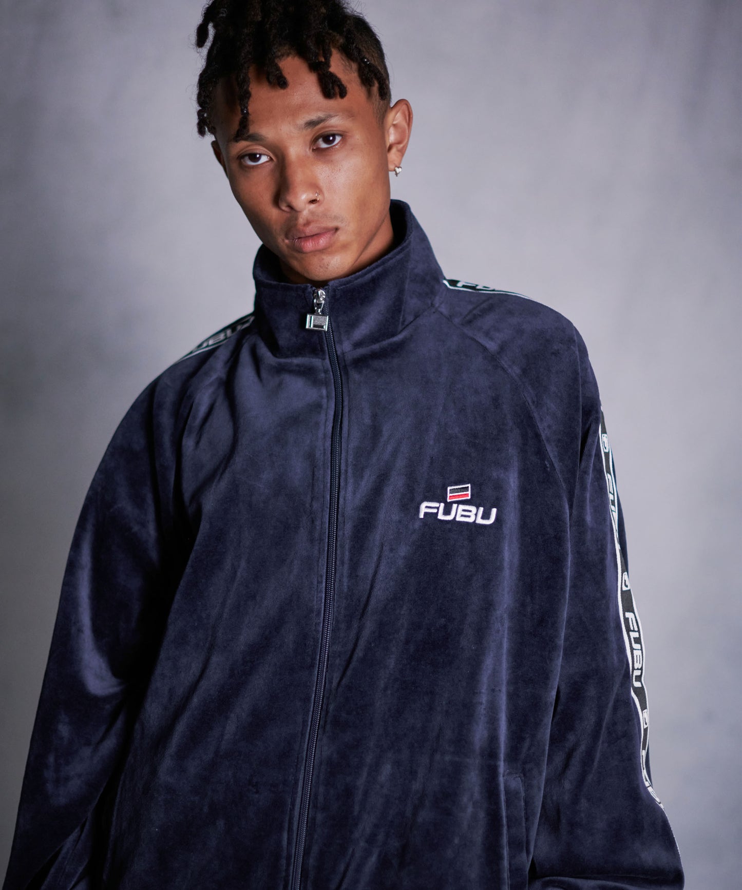 VELOR TRACK JACKET/ベロアトラックジャケット【FAM-42712】