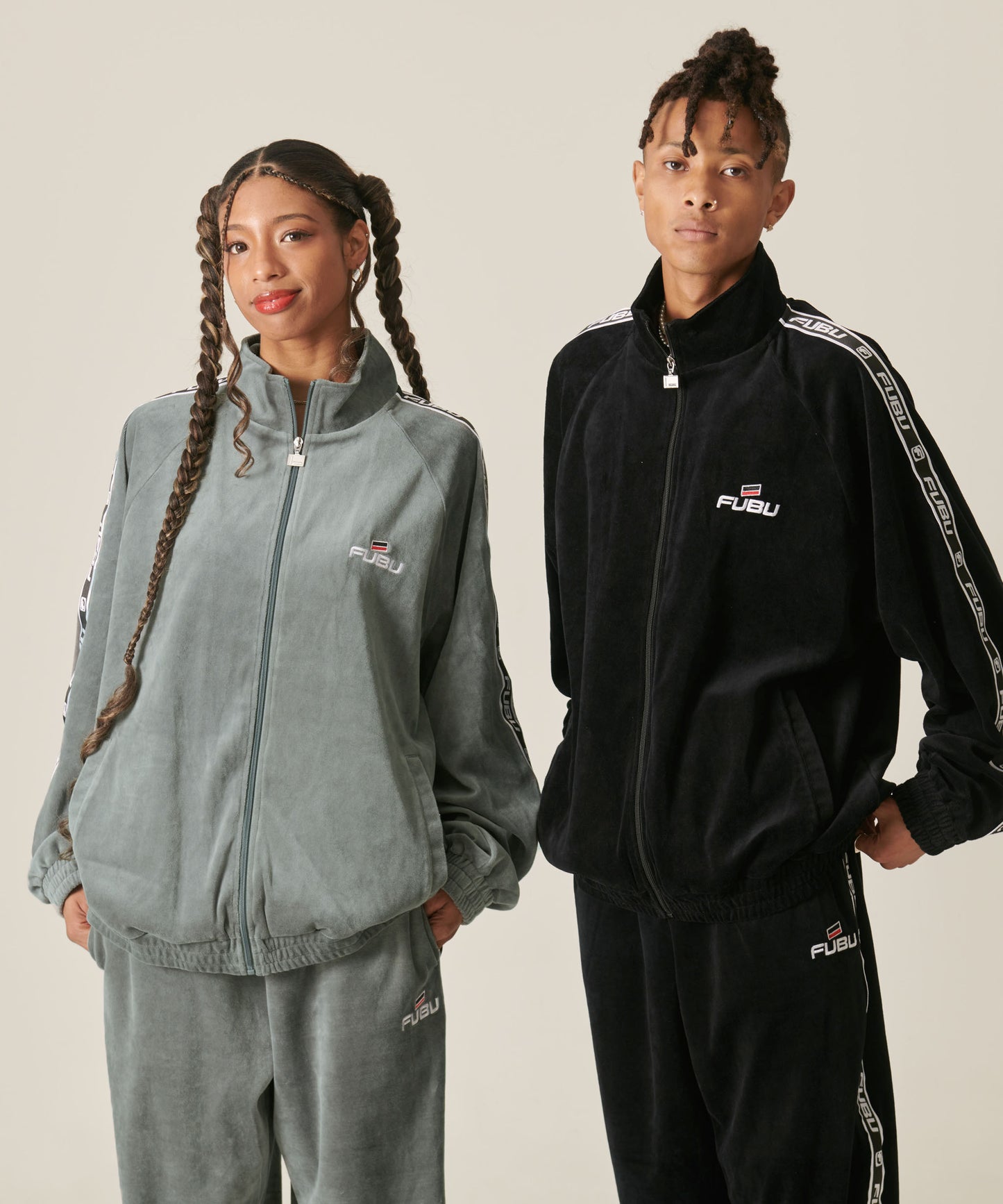 VELOR TRACK JACKET/ベロアトラックジャケット【FAM-42712】