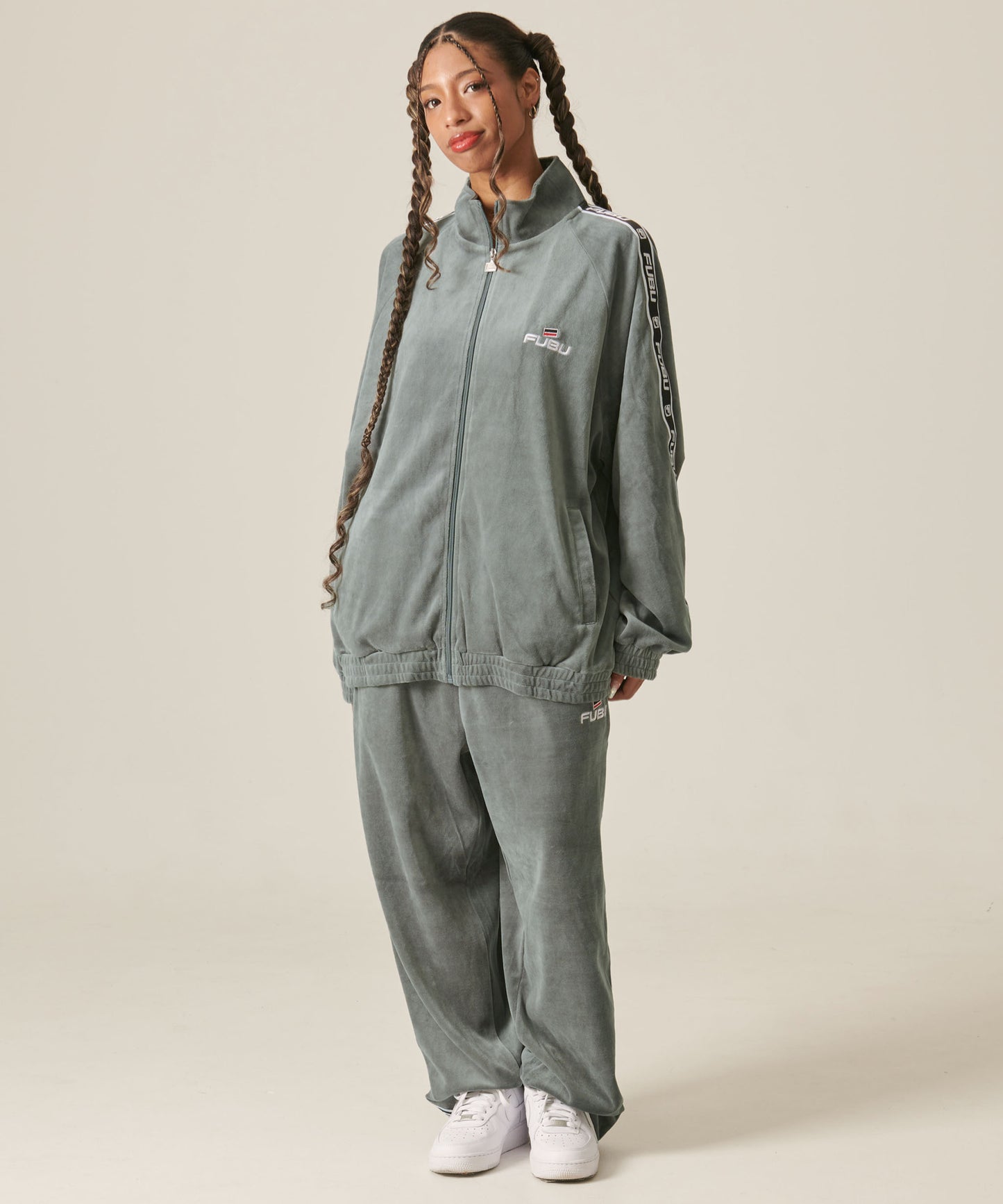 VELOR TRACK JACKET/ベロアトラックジャケット【FAM-42712】