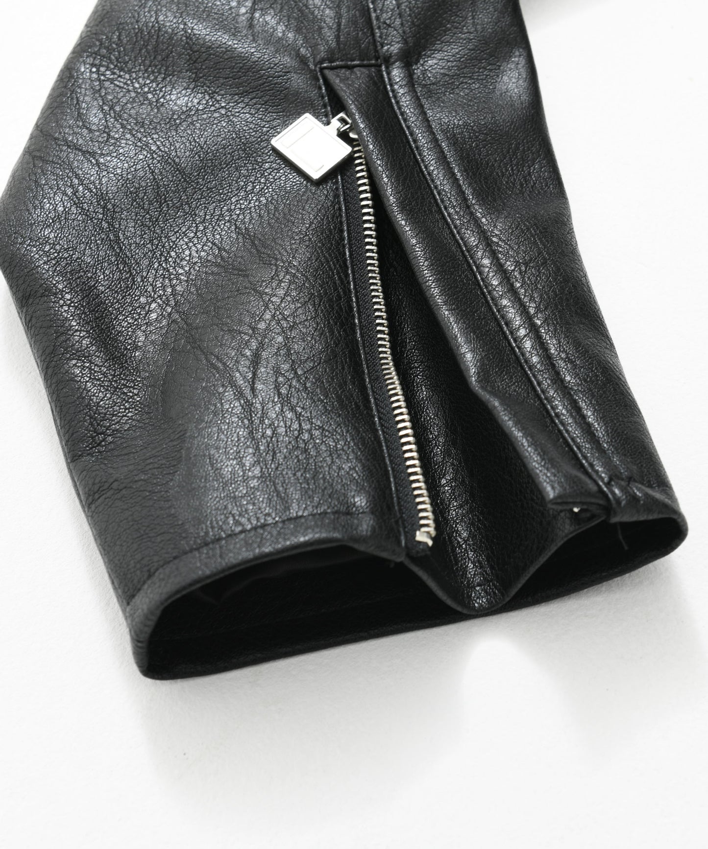 FAUX LEATHER RACING JACKET/エコレザーレーシングジャケット【FAM-51303】
