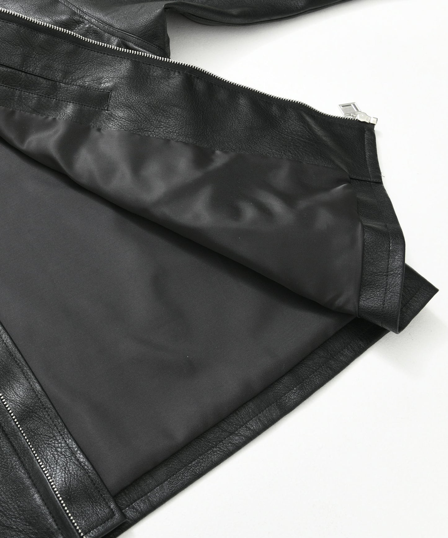 FAUX LEATHER RACING JACKET/エコレザーレーシングジャケット【FAM-51303】