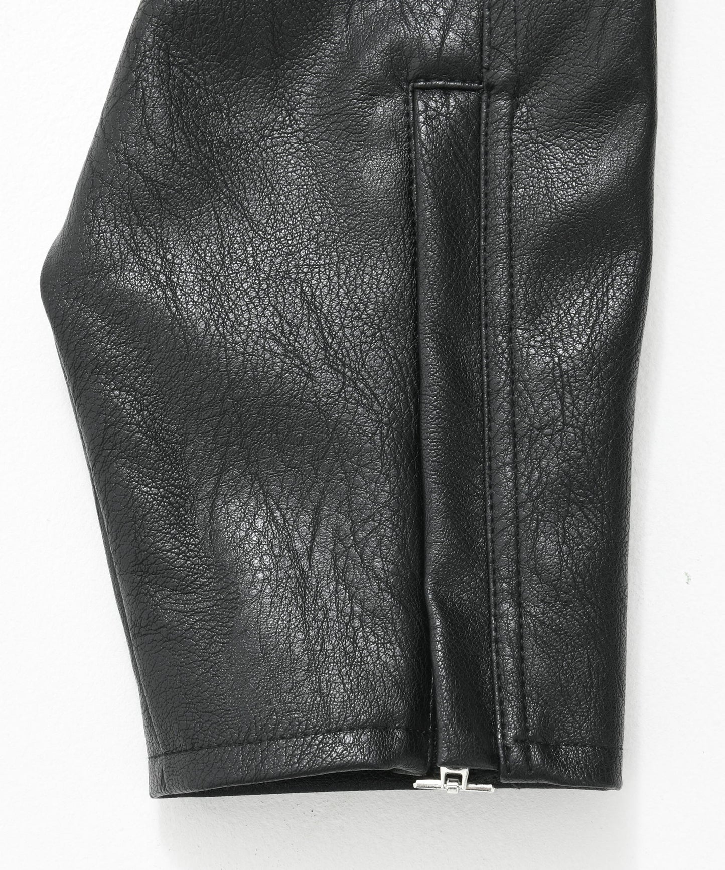 FAUX LEATHER RACING JACKET/エコレザーレーシングジャケット【FAM-51303】