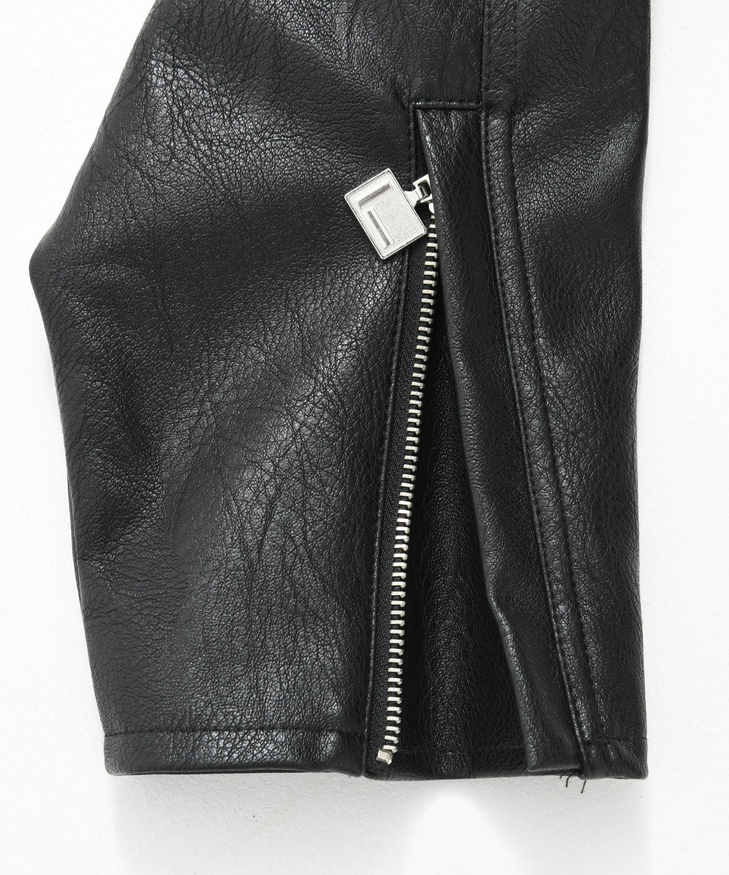FAUX LEATHER RACING JACKET/エコレザーレーシングジャケット【FAM-51303】